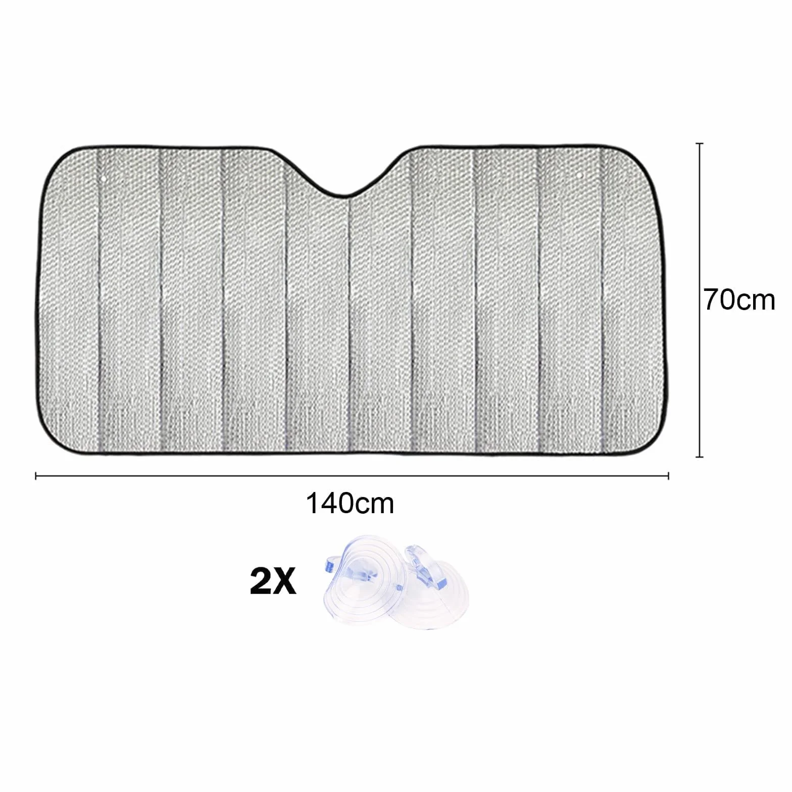 Parasole per auto Parabrezza interna pieghevole con elastici e ventose coperture sole raggi UV Blu