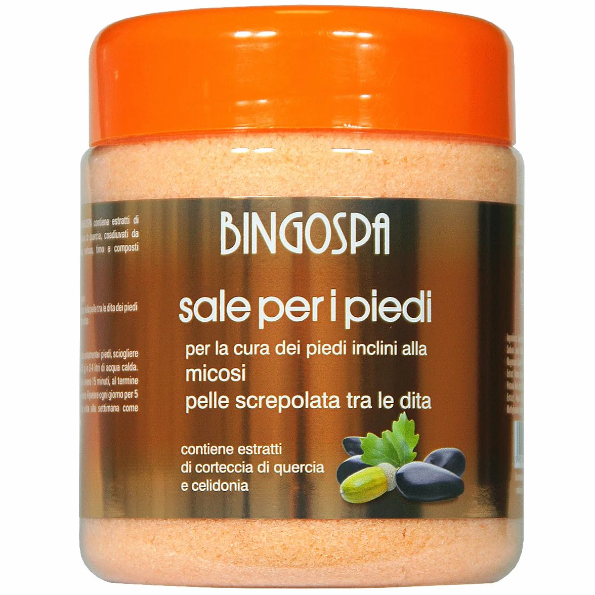 Sale per i piedi per la cura dei piedi inclini alla micosi e pelle screpolata tra le dita 550g BINGOSPA