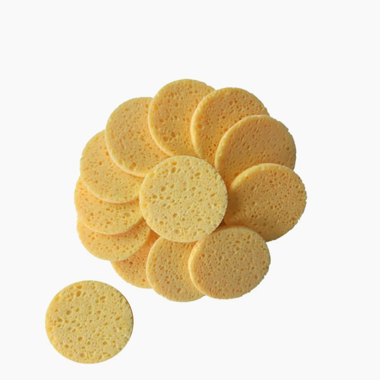 Healeved 3 Set Di Dischetti Di Cotone Per Il Trucco Delicati Sulla Pelle Con Cuscino Di Spugna Rotondo Per La Pulizia 20 Pezzi * 3