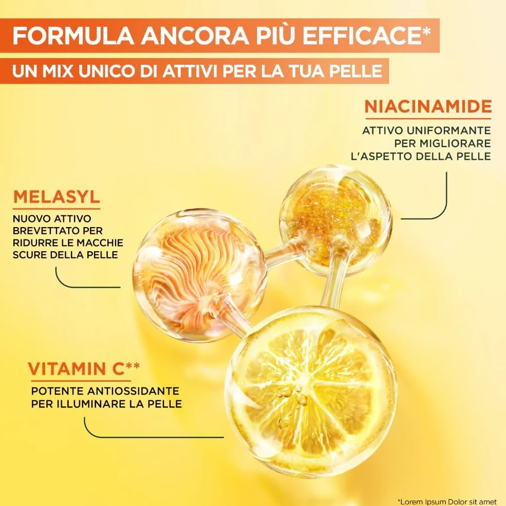Garnier Siero Viso Vitamina C Anti-Macchie Illuminante Rimpolpante 30ml