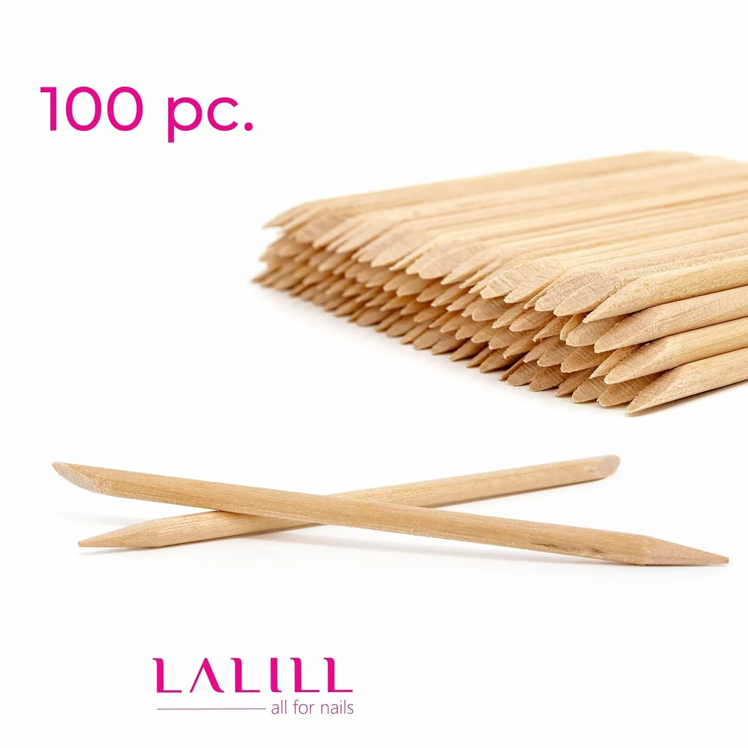 Bastoncini in Legno 100 Pezzi per Manicure Pedicure Cuticole
