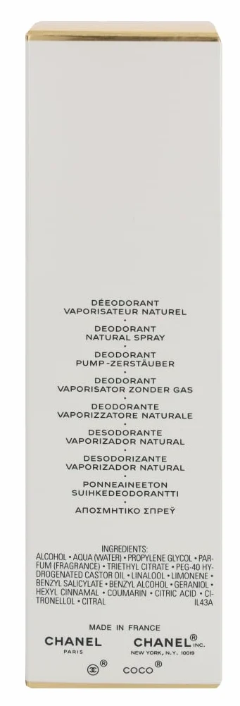 coco mademoiselle deodorante spray donna 100 ml