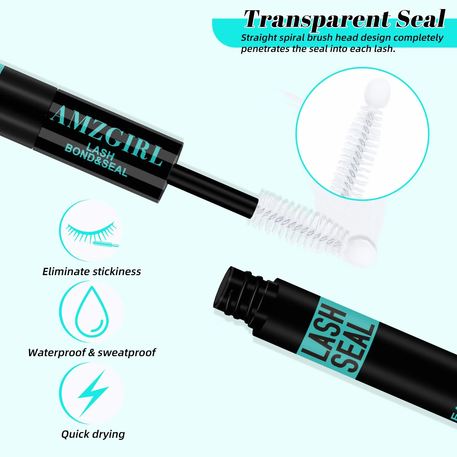 Lash Bond and Seal, colla per extension per ciglia impermeabile 10 ml 2 in 1