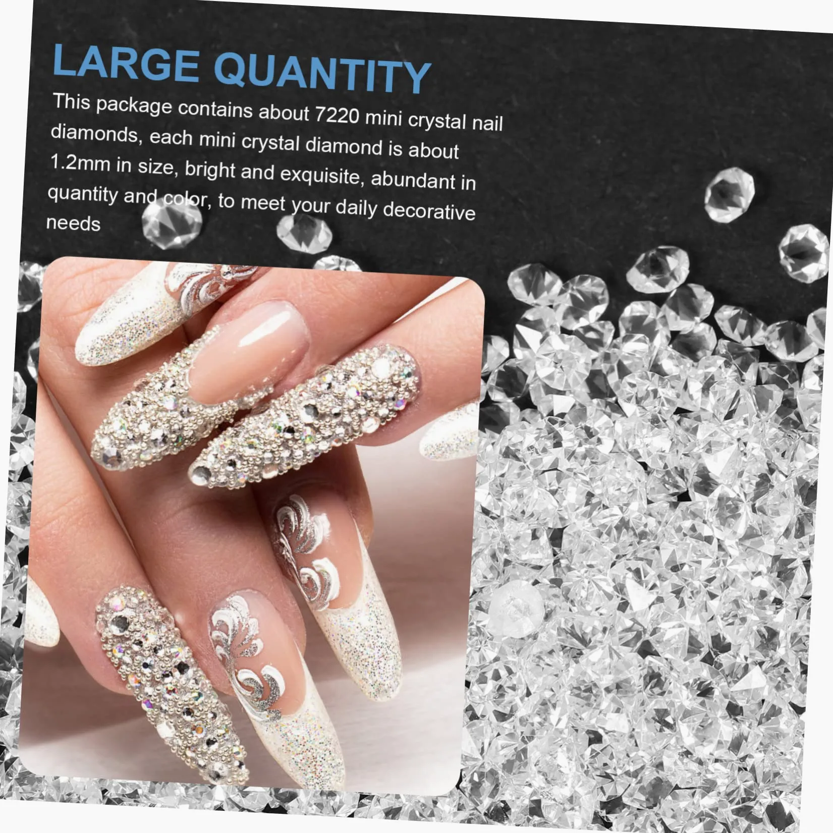 FOMIYES 25 Set Di Decorazioni Per Nail Art Ornamenti in Facili Da Applicare Ciondoli Per Unghie Indossabili Accessori Unici Per Saloni Di Bellezza
