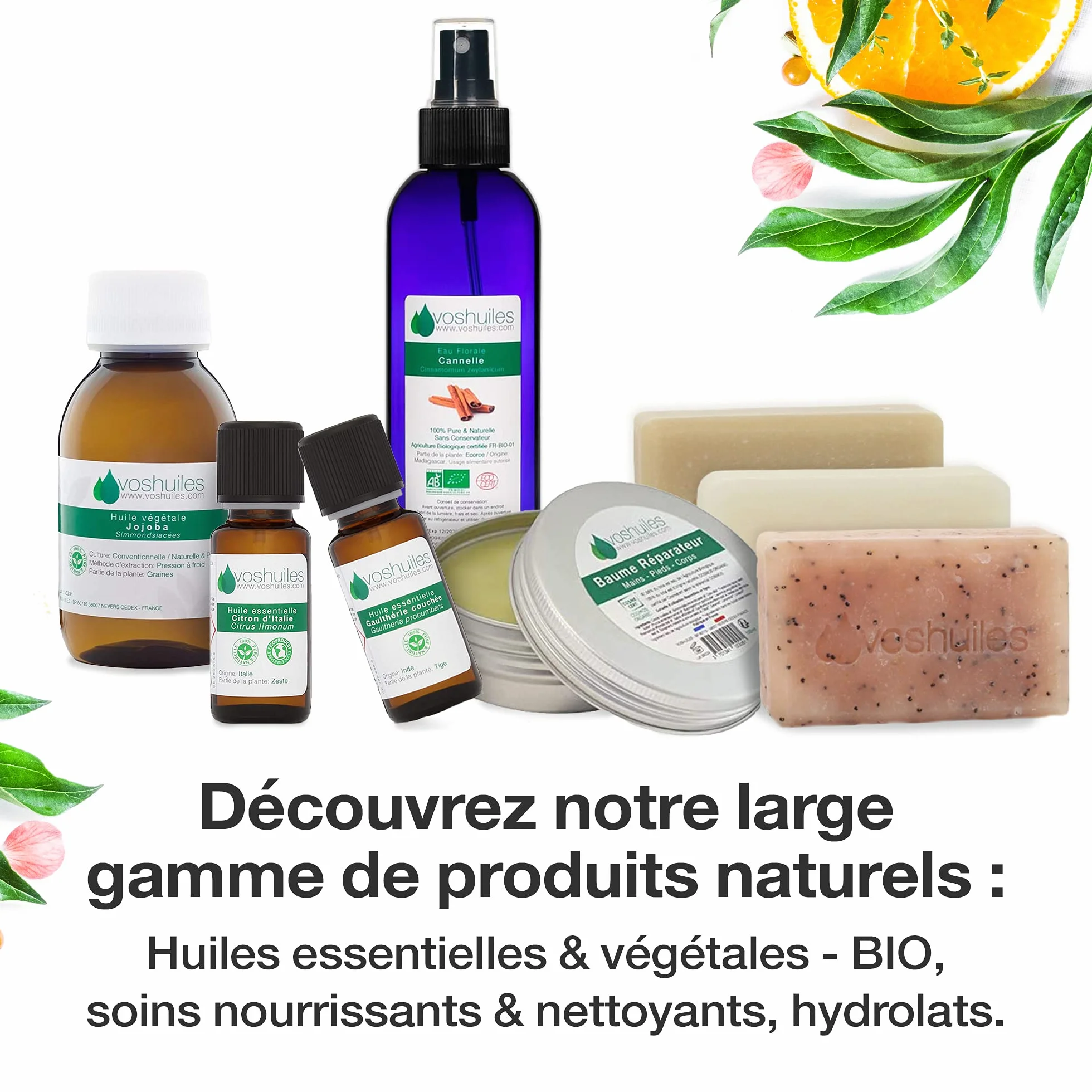 VOSHUILES - Olio Essenziale di Lavanda Vera - 125ml | Ideale in Diffusione - Uso Versatile - 100% Puro e Naturale - HEBBD - Azienda Francese
