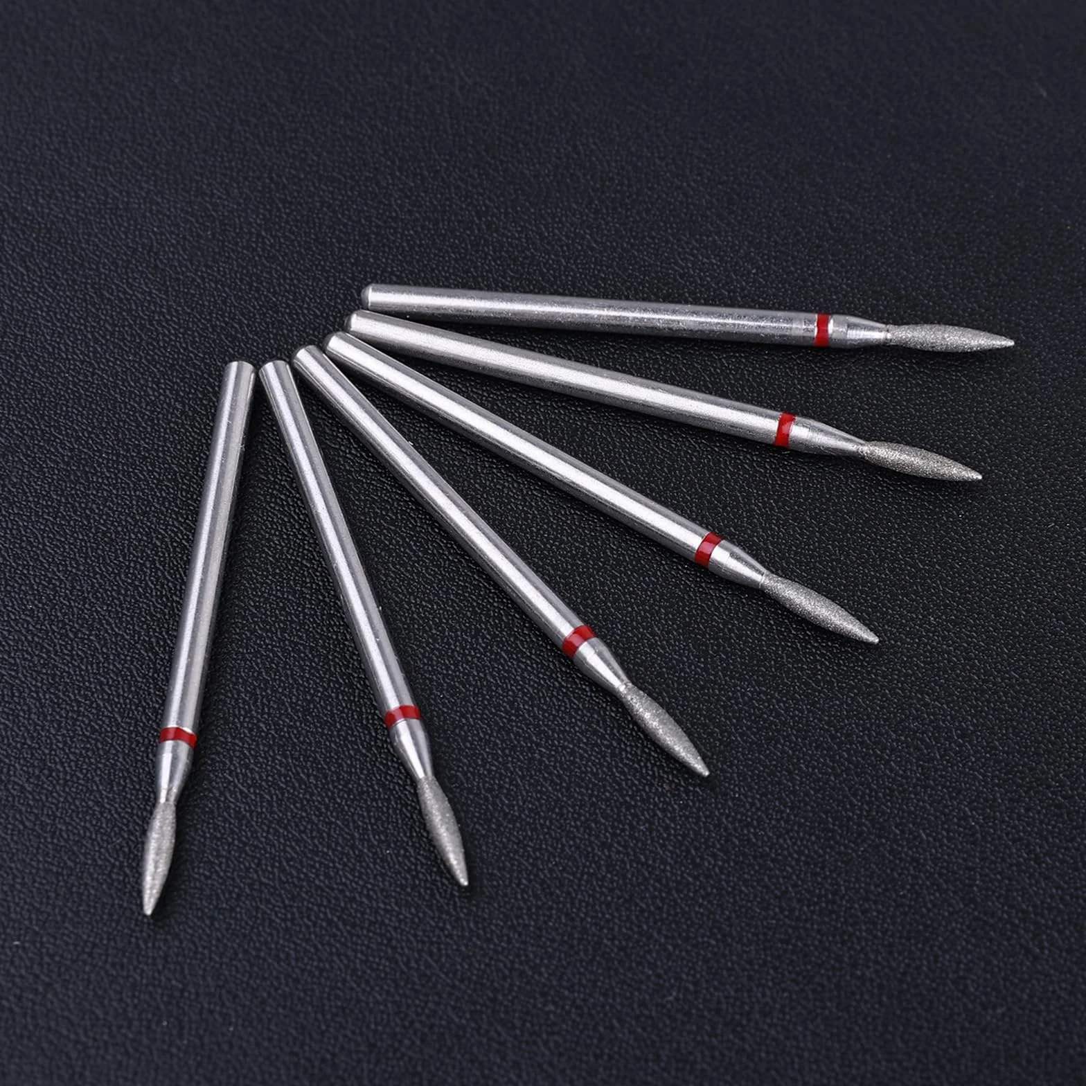 Sibba Set Punte Trapano Cuticole Acciaio Inossidabile Custodia Manicure Pedicure Diamantato Lucidatura Teste Macinazione Strumenti Metallo Professionale Rimozione Metallo Duro Unghie