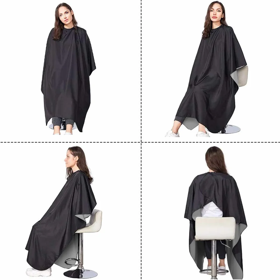 URAQT Mantelle per Parrucchiere, Mantella Taglio Capelli a Tutta Lunghezza, Telo Parrucchiera Professionale per Acconciatura, Taglio e Capelli che Muoiono