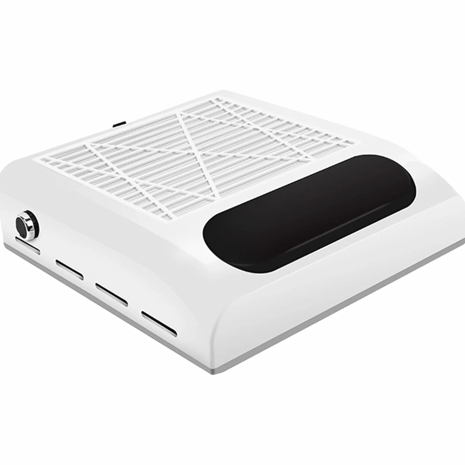 VOLTIX Aspiratore Unghie Professionale da Tavolo per Pedicure e Manicure, Aspirapolvere per Unghie con Velocità e Intensità di Aspirazione Regolabili, Raccoglitore di Polvere per Unghie (Bianco)