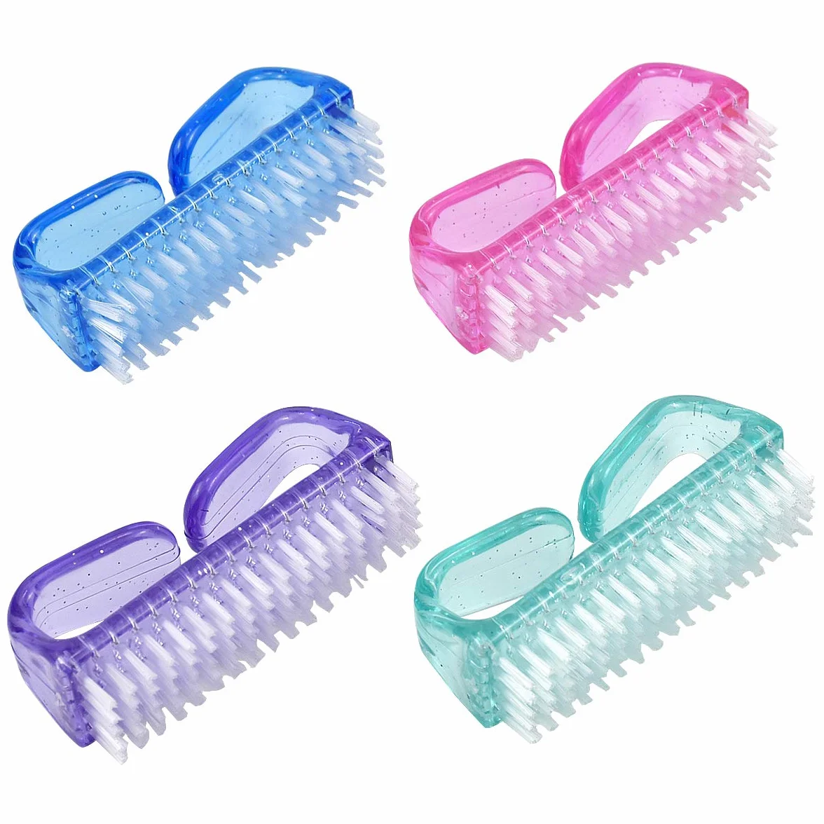 Manico Spazzola per unghie 4PCS Spazzola pulizia lavaggio mani