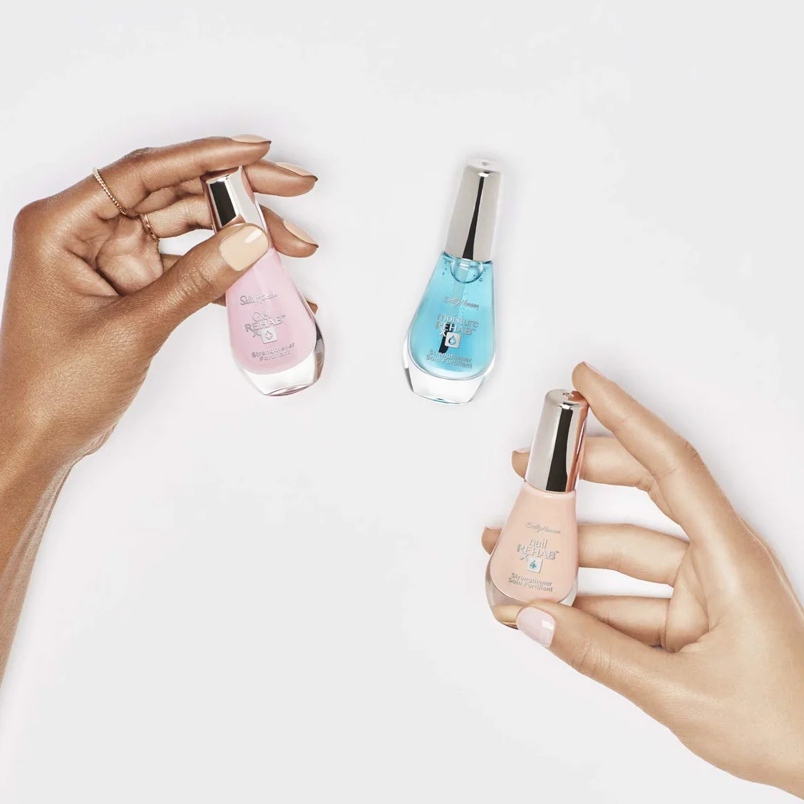 Sally Hansen Trattamento Rinforzante Intensivo Nail Rehab per Unghie Ultra Danneggiate, 10 ml