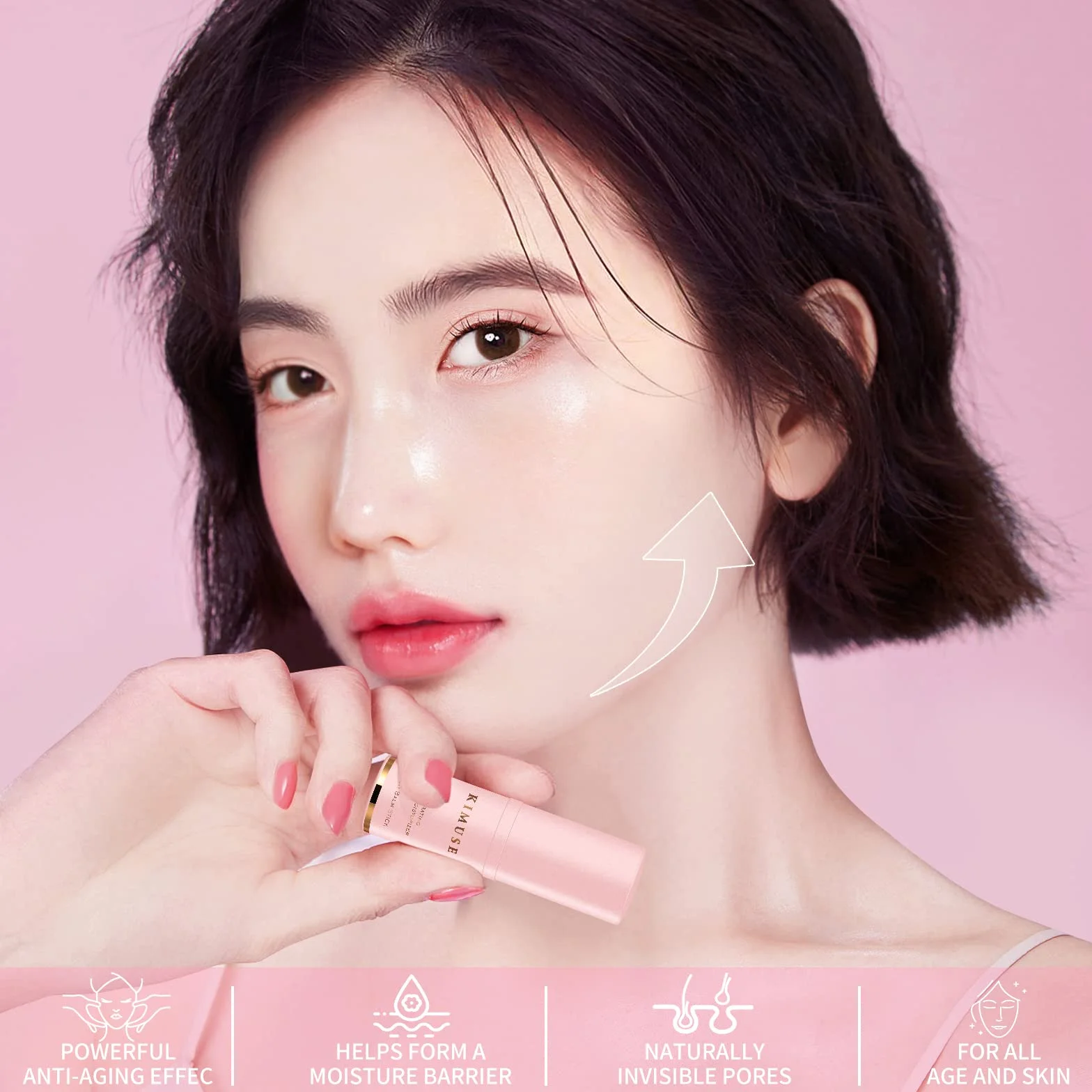 KIMUSE Hydrating Moisturizing Stick, Multi Balm Stick | Balsamo Idratante al Collagene, Cosmetica Coreana Viso Stick per la Cura della Pelle del Viso
