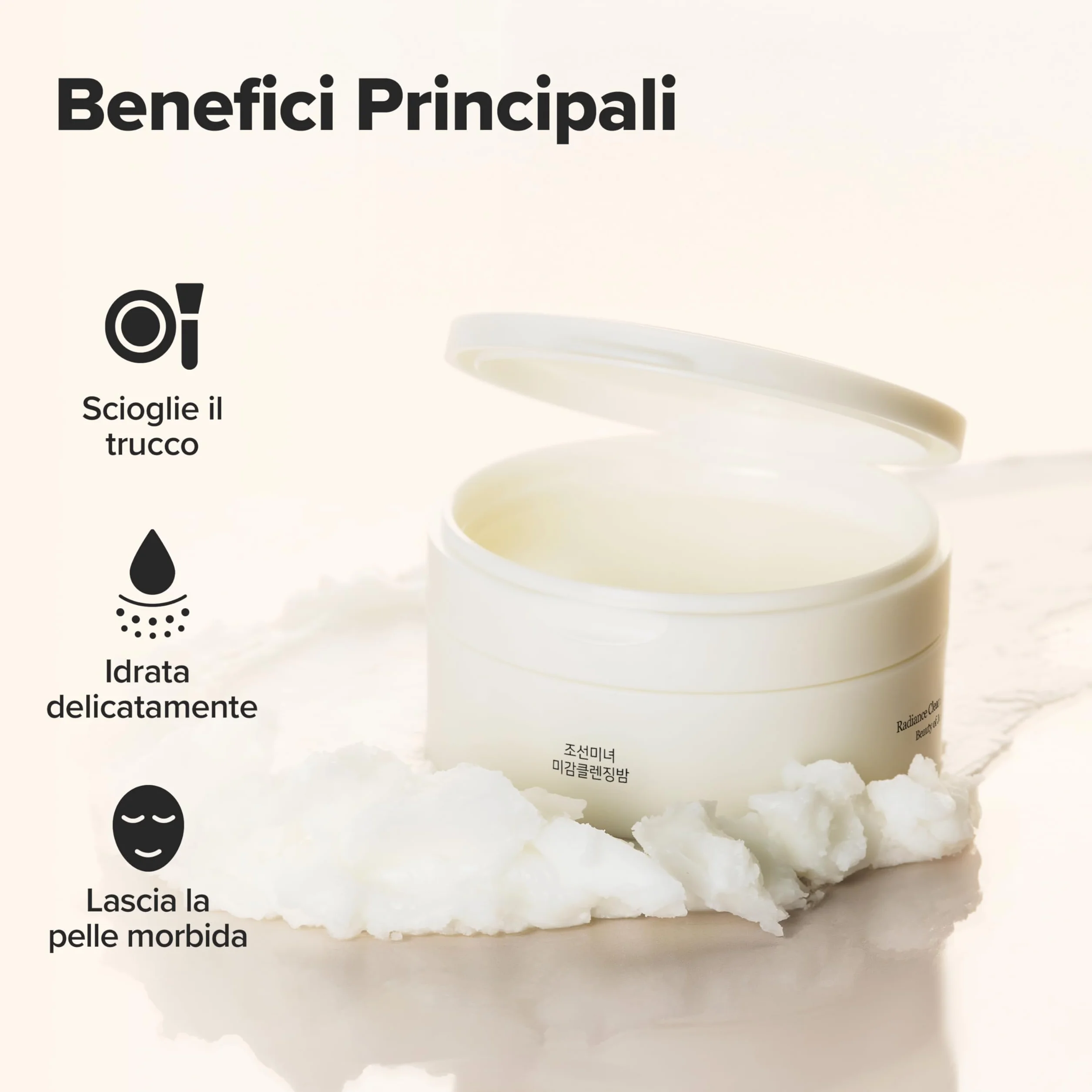 Beauty of Joseon Balsamo Detergente Radiance 100 Ml 3,38 Fl.Oz. Per Pelle Sensibile E Acneica