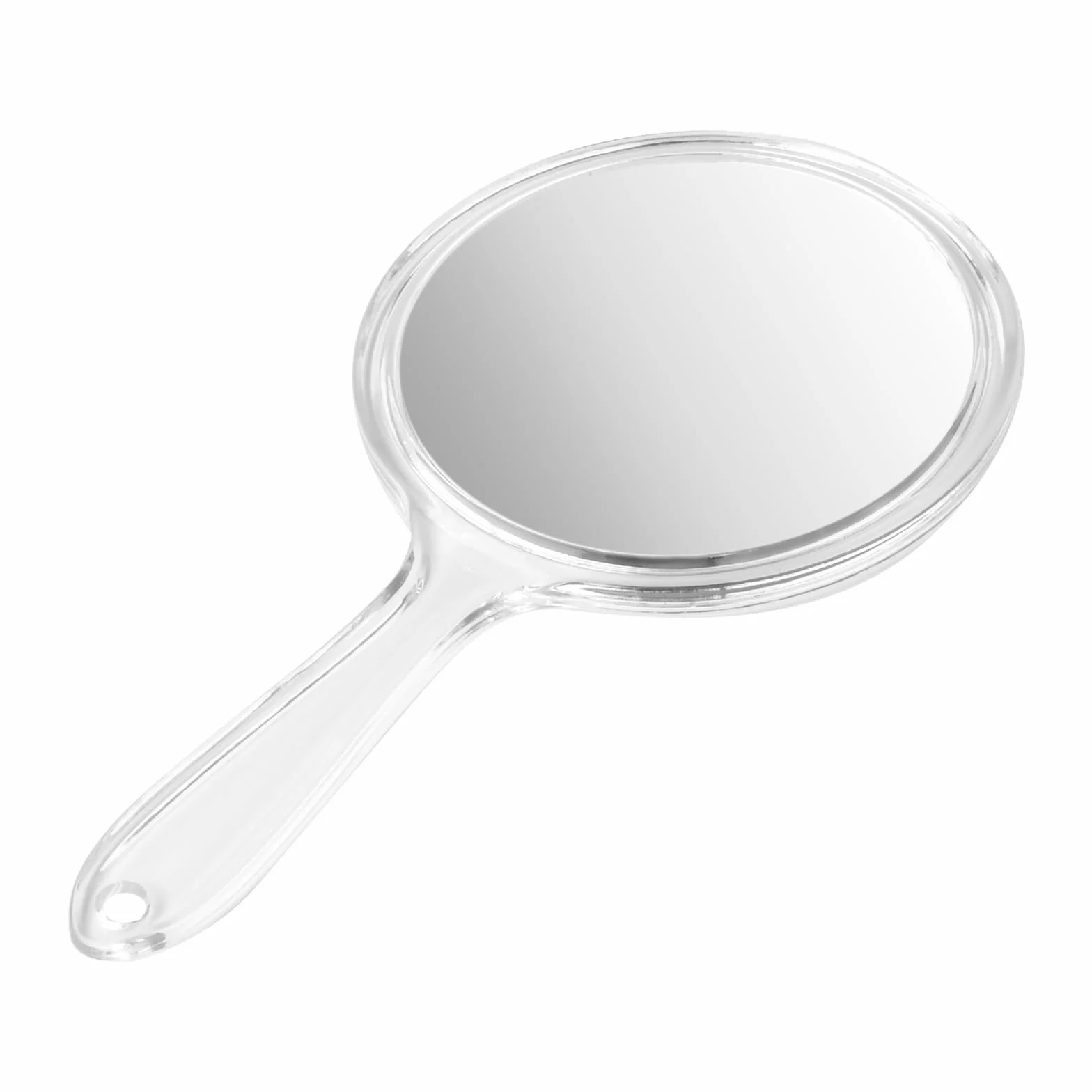 Specchio Portatile con Manico, Specchio a Mano Piccolo Bifacciale con Ingrandimento 1X/3X, per Trucco Quotidiano e Cosmetico