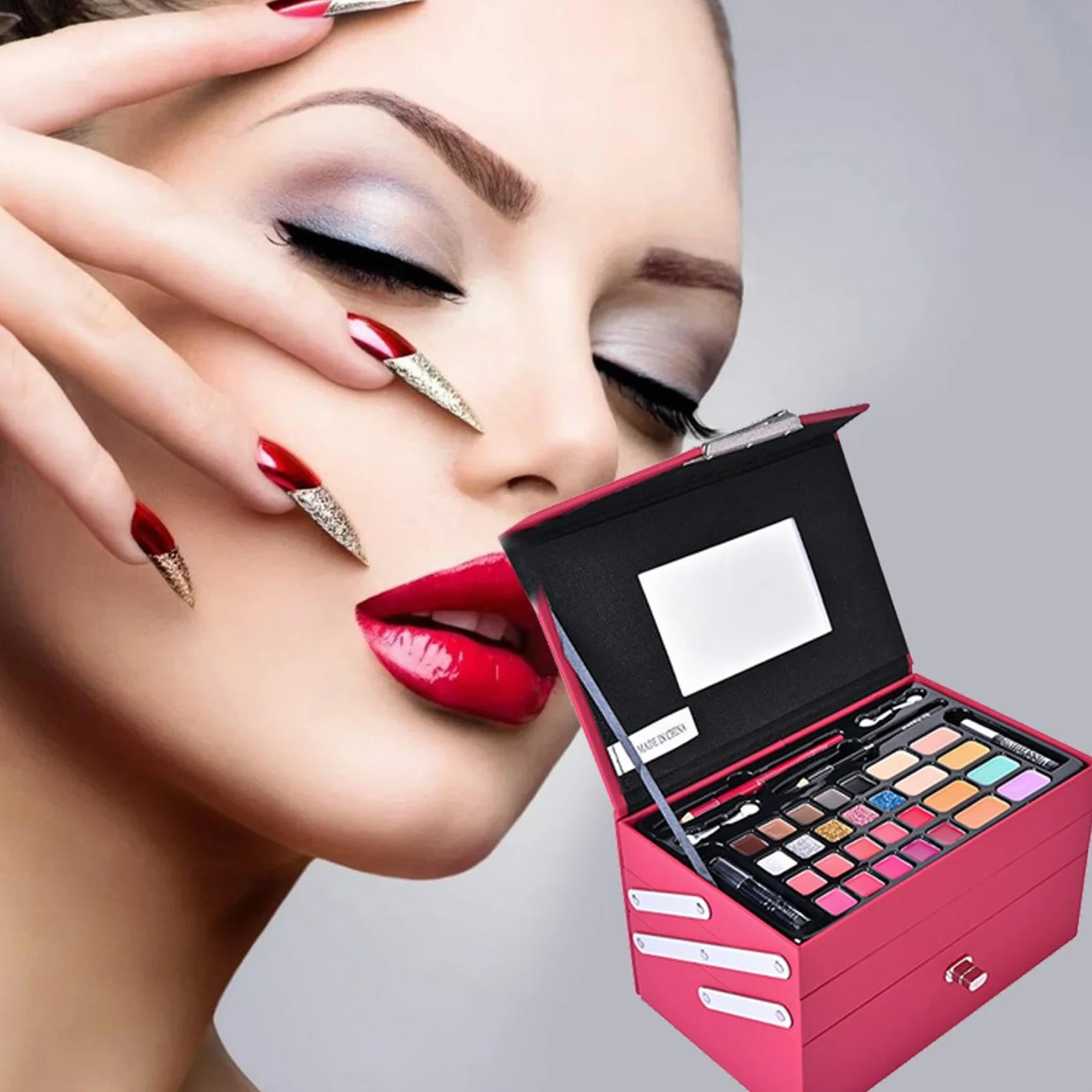 Set trucco per donna Kit completo, kit trucco per donna - Set trucco | multiuso | Kit cosmetici completi per donne e ragazze, kit palette di trucco per principianti