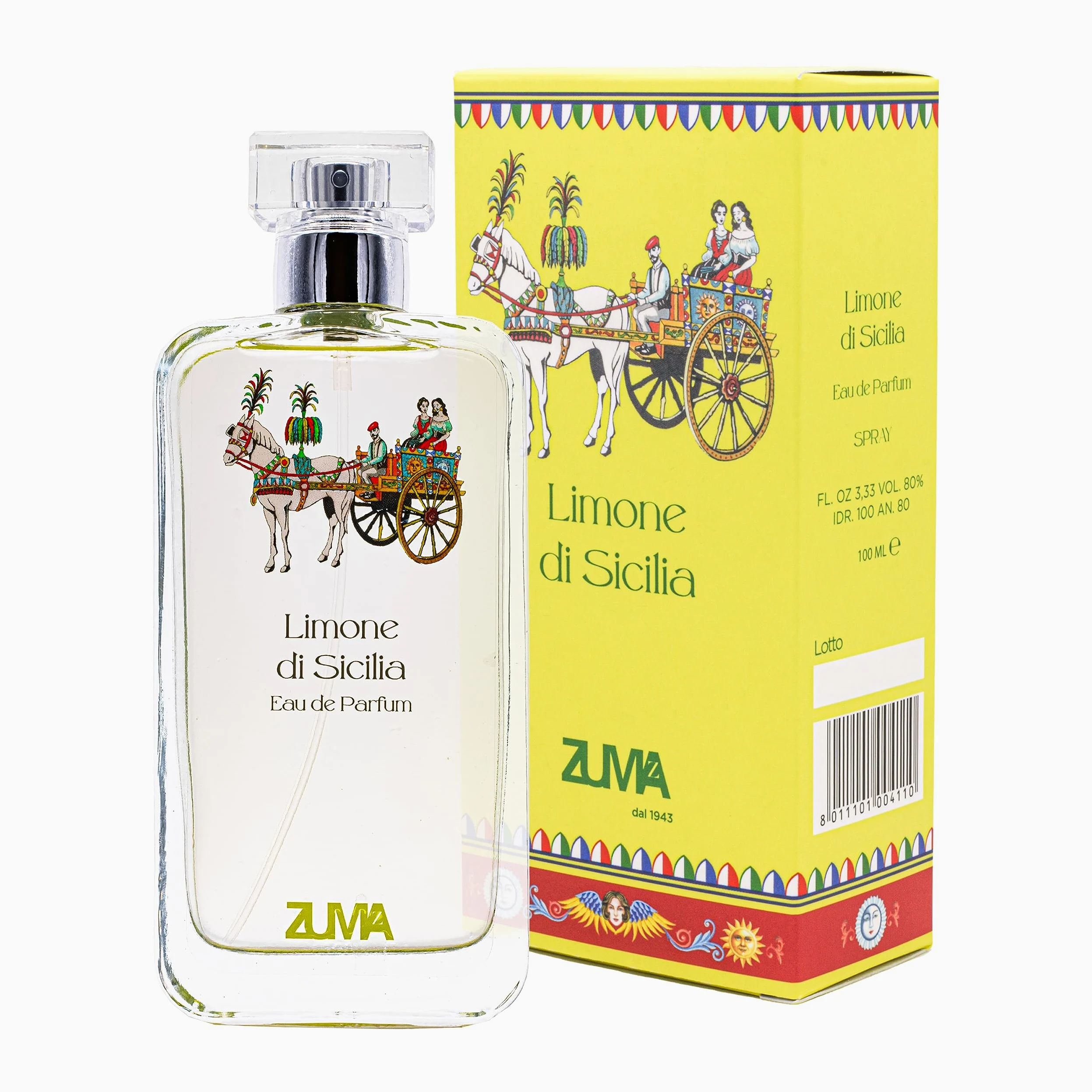 Profumi Zuma - Profumo Uomo al Limone di Sicilia - Eau de Parfum Uomo Fragranza Agrumata Spray - Made in Italy (Limone di Sicilia 100 ml)