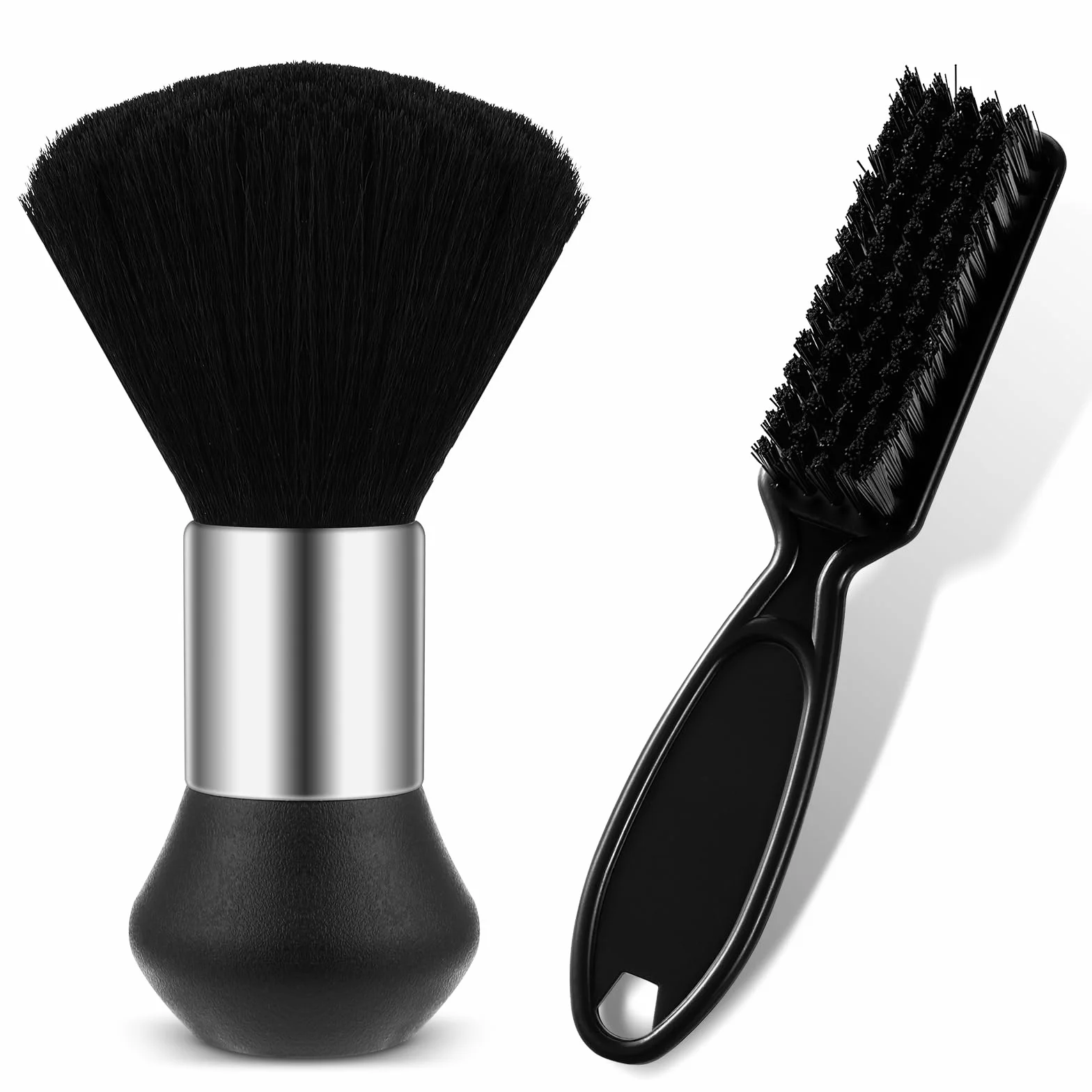 Set di spazzole per spolverare il collo del barbiere – Spolverino morbido per il collo del barbiere con spazzola per la pulizia del rasoio da barbiere, spazzola professionale per spolverare i capelli