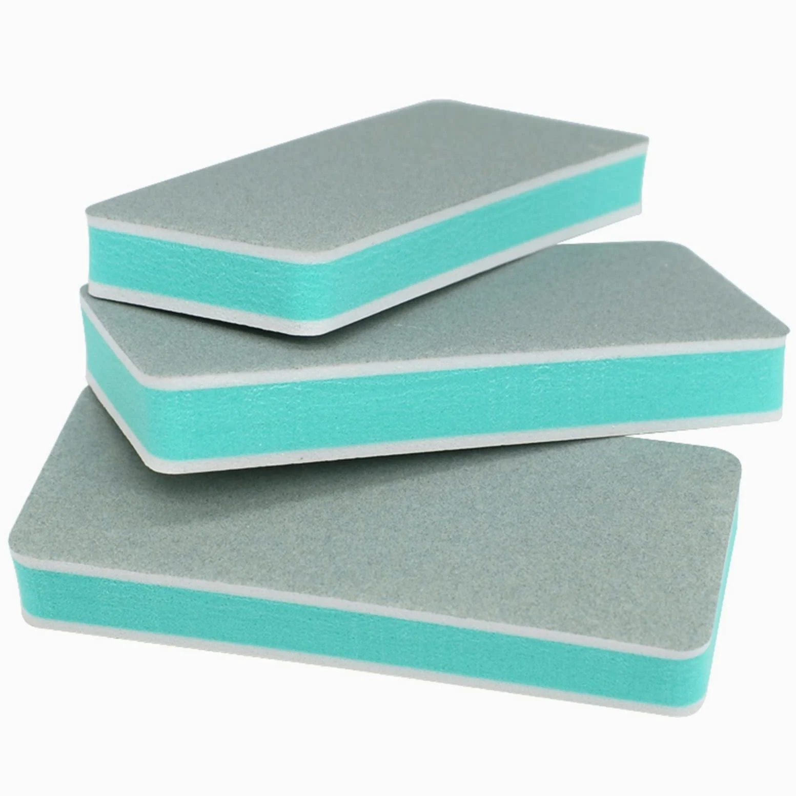 Kit per la Cura delle Unghie Emery Boards con Nail Lime for Unghie da 60 Pezzi Lime for Unghie Professionali Spugna for lucidatura Levigatura(Blauw)