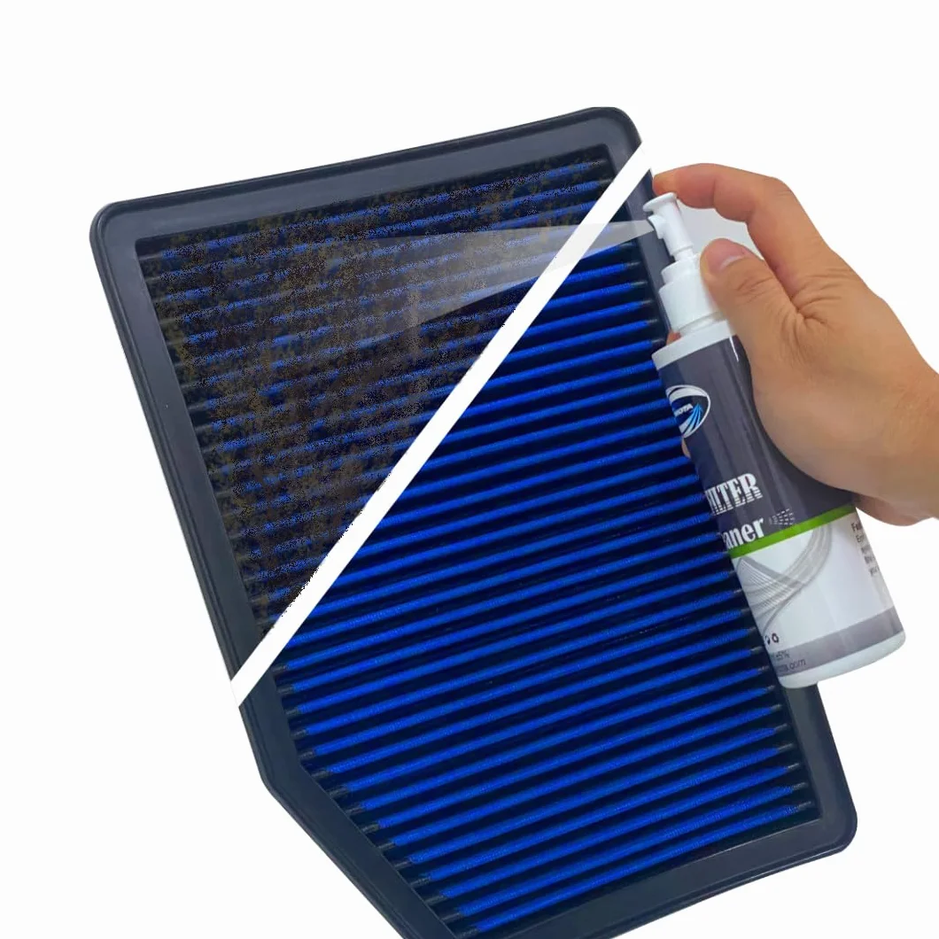 Kit detergente e olio per filtro dell'aria 250 ml cura auto