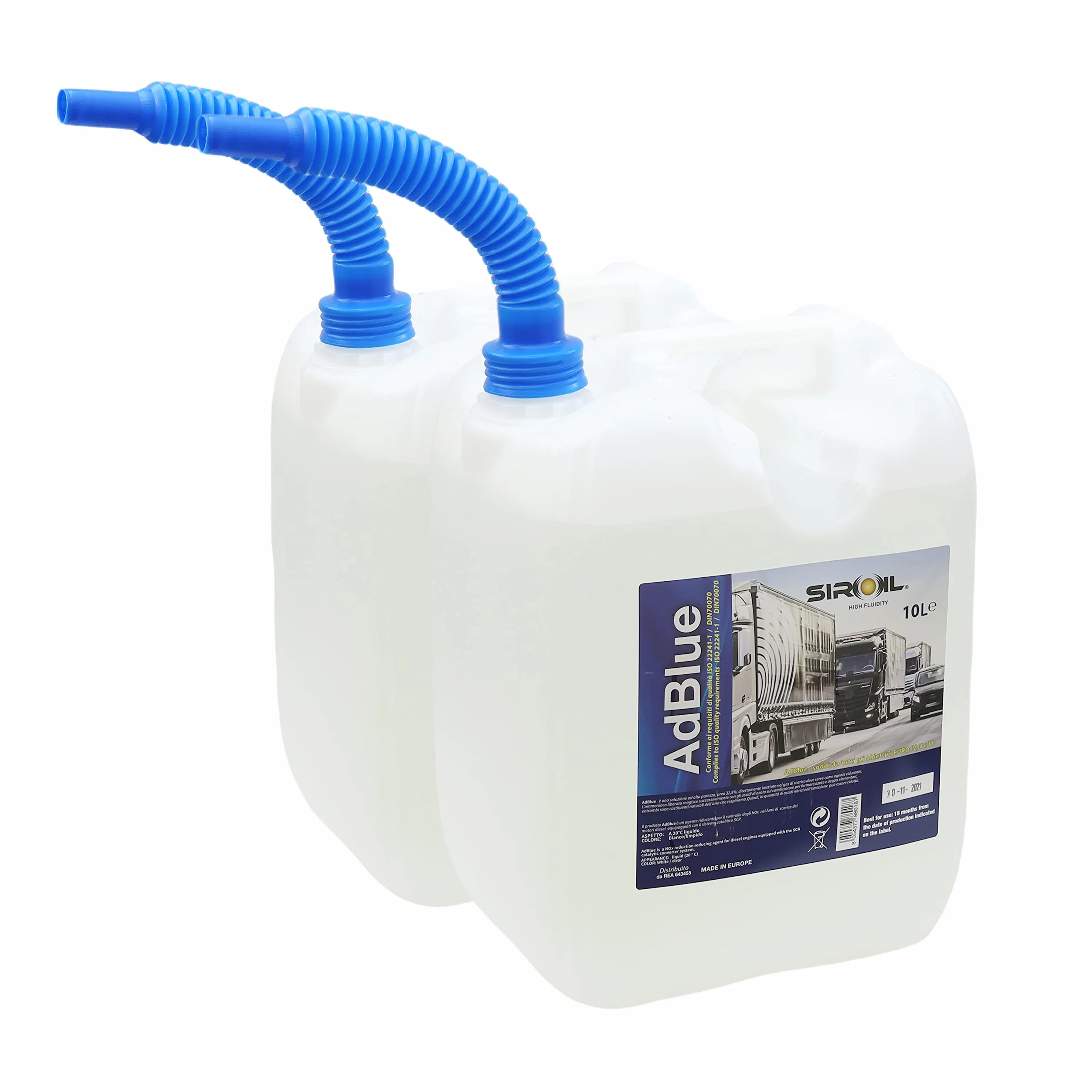 AdBlue ADDITIVO Gas di Scarico Motori Diesel TANICA con Tubo di RIEMPIMENTO (20 lt)