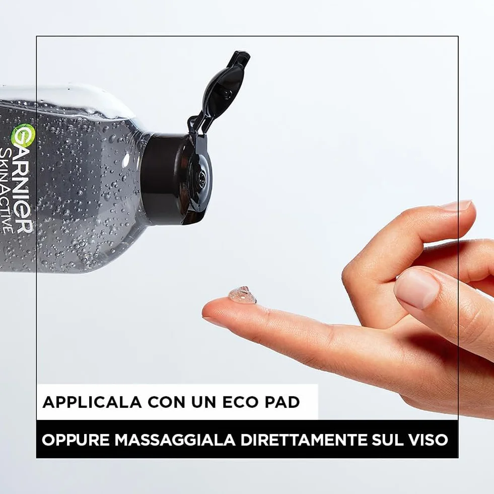 Garnier SkinActive Acqua Micellare Gel Purificante Carbone Detergente Opacizzante 400 ml