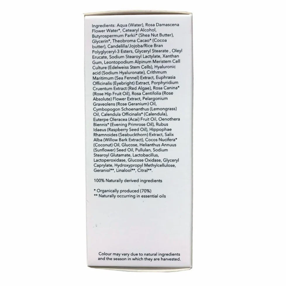 Baie Botanique Professionale Crema Occhi Rigenerante 15ml - Acido Ialuronico, Cellule Staminali Edelweiss - Pluripremiato - 100% Naturale, 70% Organica