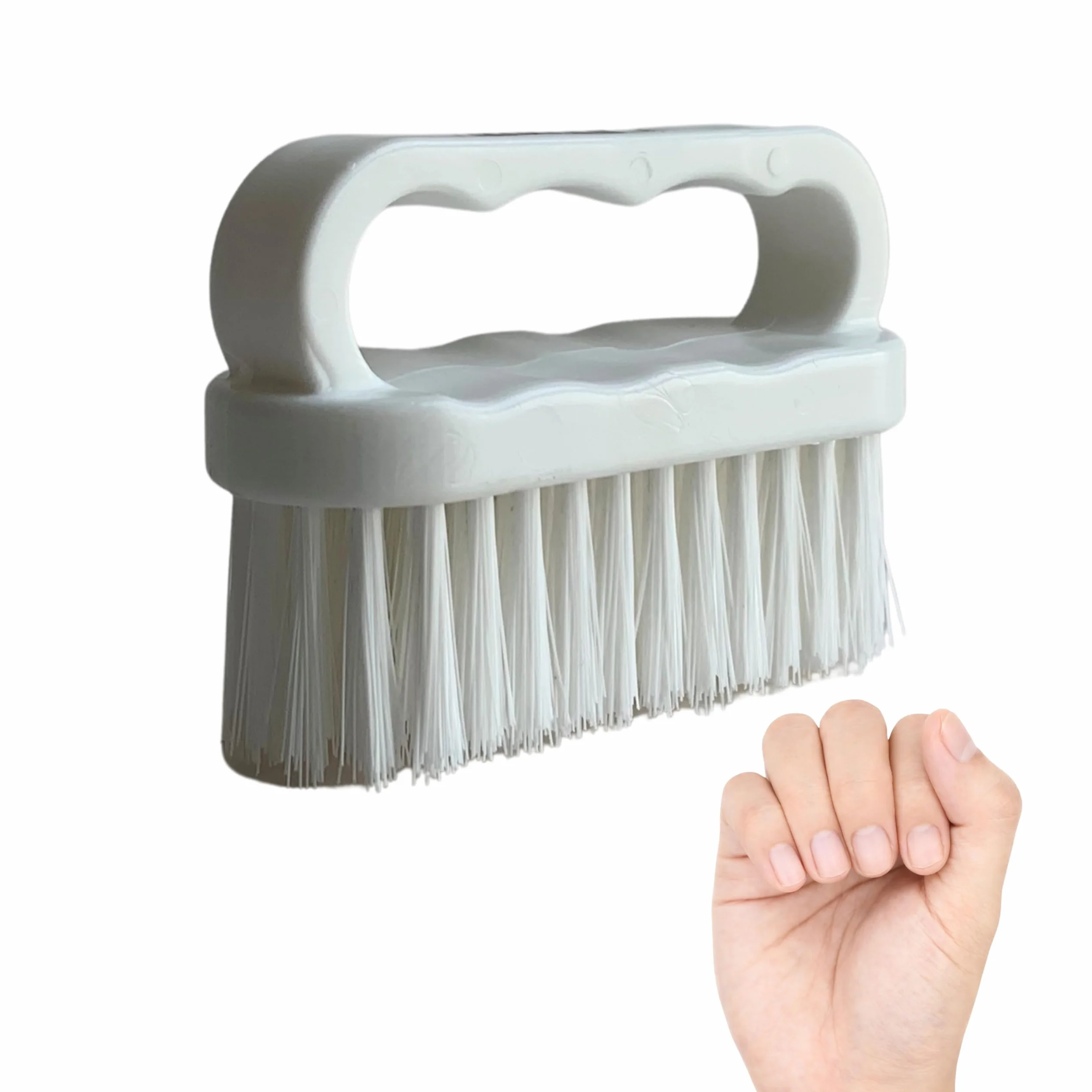 Spazzola Unghie Professionale Made in Italy con Manico Ergonomico Setole Resistenti per Manicure e Pedicure