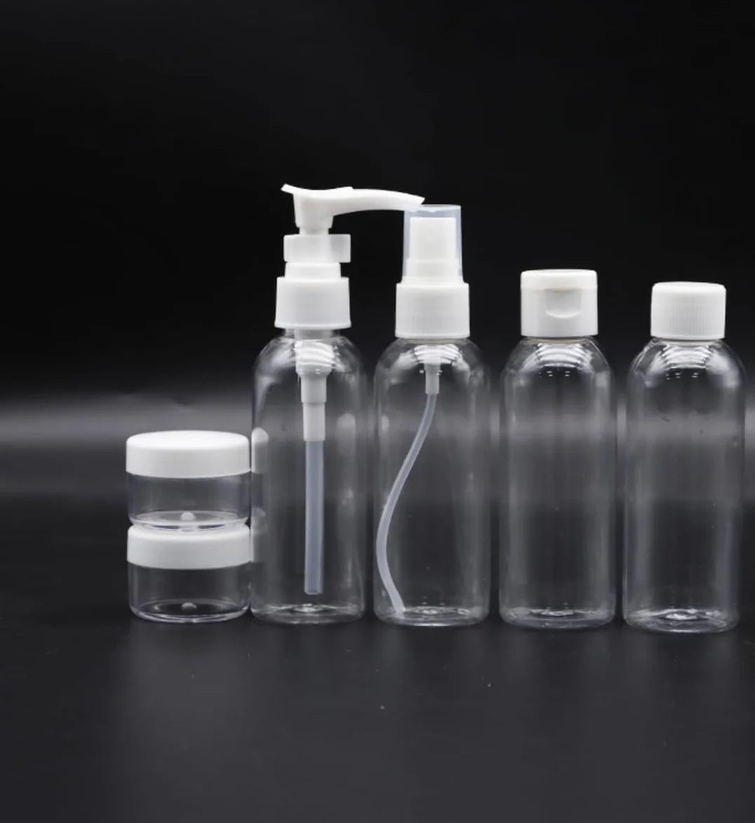 Kit liquidi aereo 100ml | Contenitori da viaggio per liquidi | Porta shampoo aereo | Flaconi da viaggio 100 ml | Porta sapone da viaggi | Recipiente per shampoo e creme