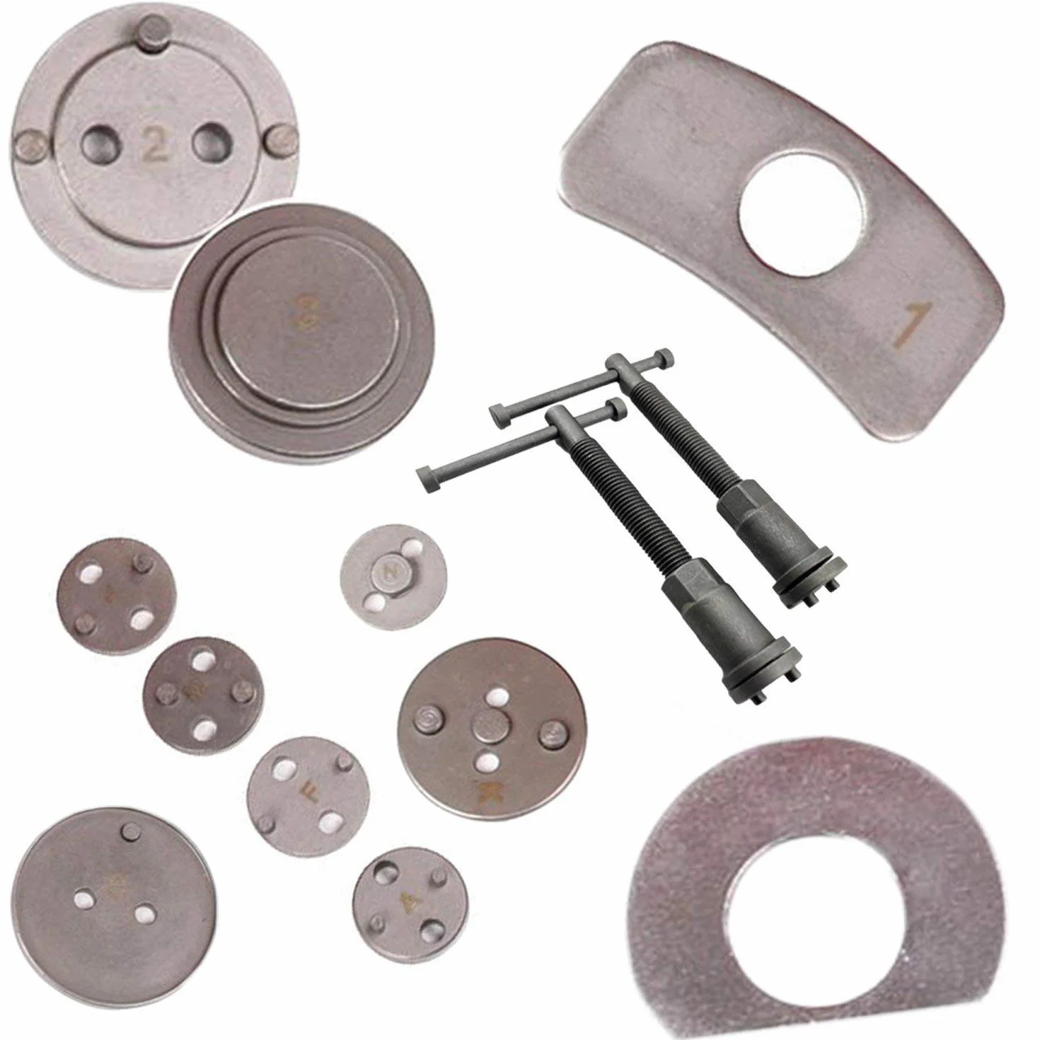 KIT RIPRISTINO PISTONE PINZA FRENO UNIVERSALE 21 PEZZI