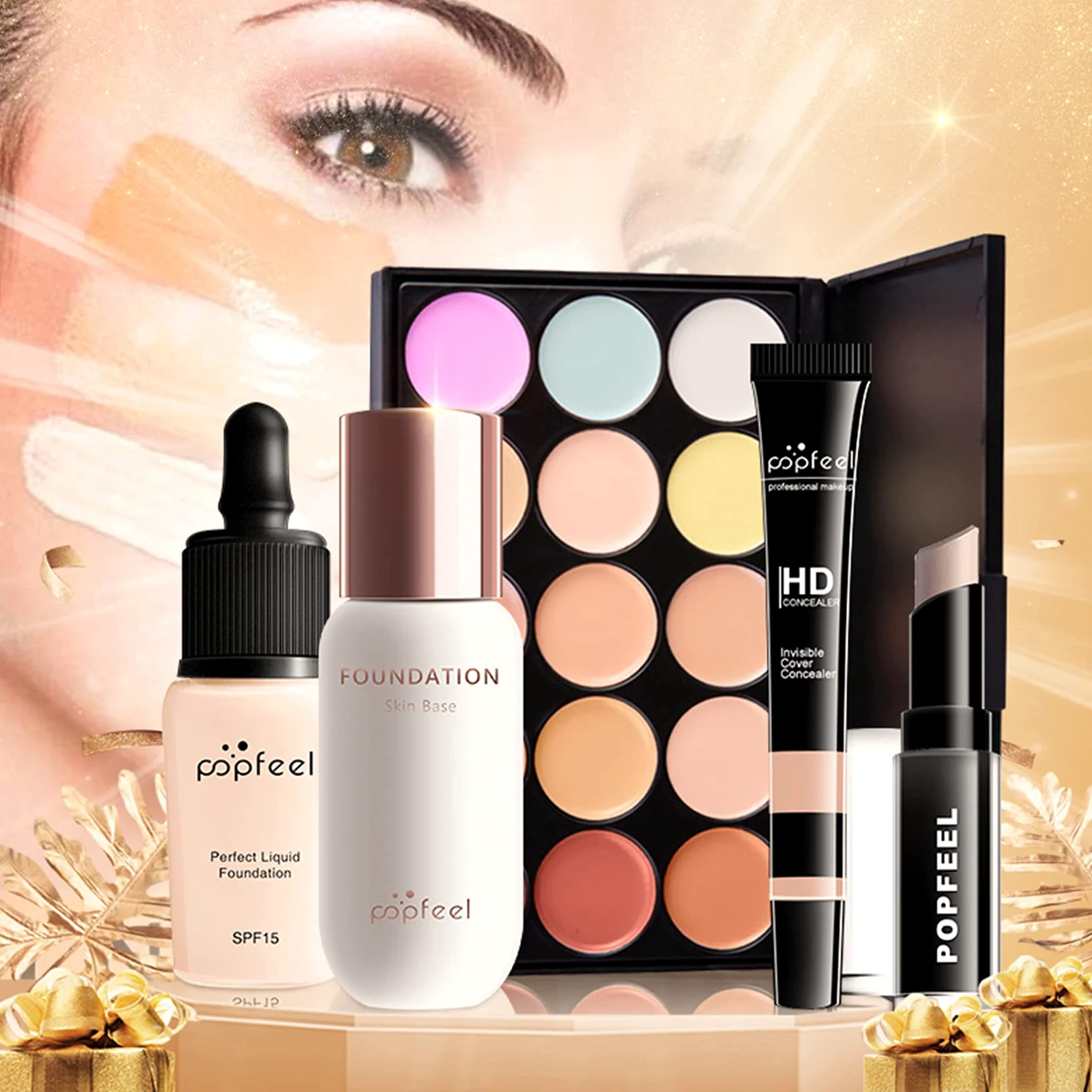 Kit per il Trucco di Bellezza, Set di Trucchi Completo Trousse di Trucchi Palette Ombretti Correttore Fard Cosmetics per il Trucco Palette Trucchi per Cosmetici Occhi Viso e Labbra