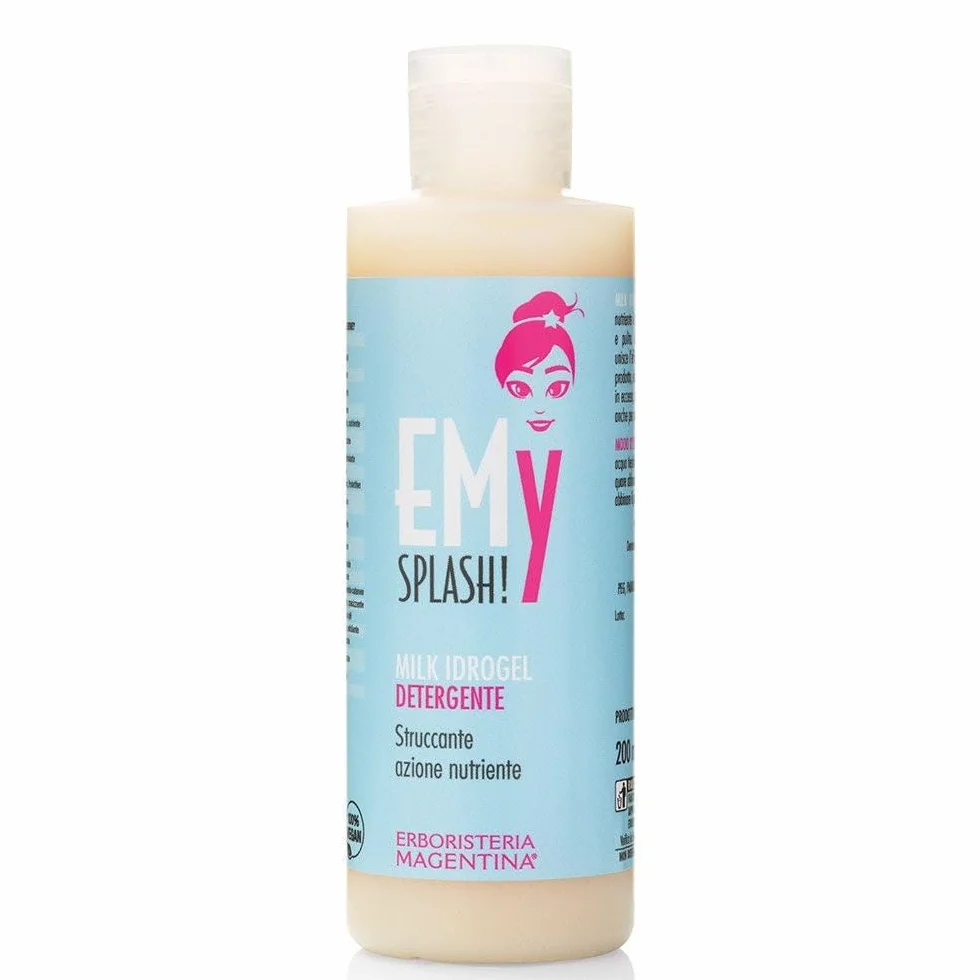 EMy Milk Idrogel Detergente Nutriente 200 ml - Gel Emolliente per Detergere in Modo Fresco ed Efficace