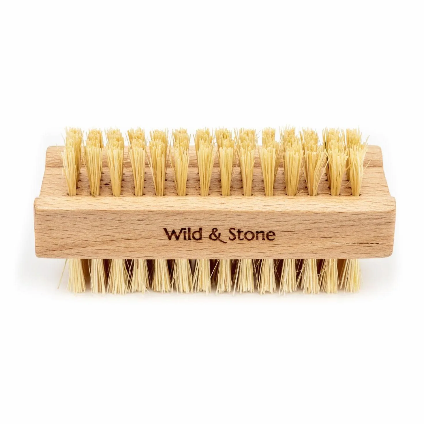 Wild & Stone Spazzola per unghie in legno di faggio FSC sisal naturale