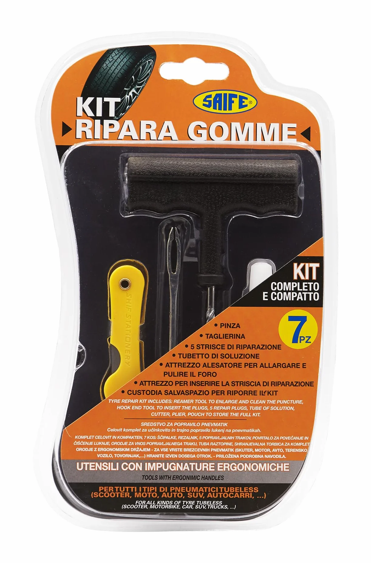 Saife Kit Ripara Pneumatici Gomme 281867