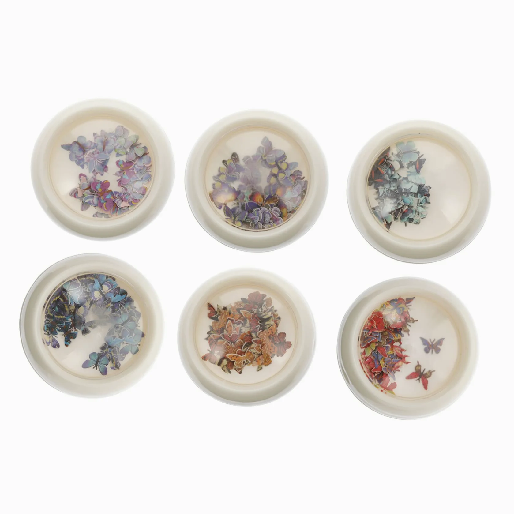 3 Set Decorazioni Per Unghie Sequins Per Nail Art Per Matrimonio E Speciali Materiale Sicuro Per Unghie Varietà Stili Per Preferenza 6 Scatole*3