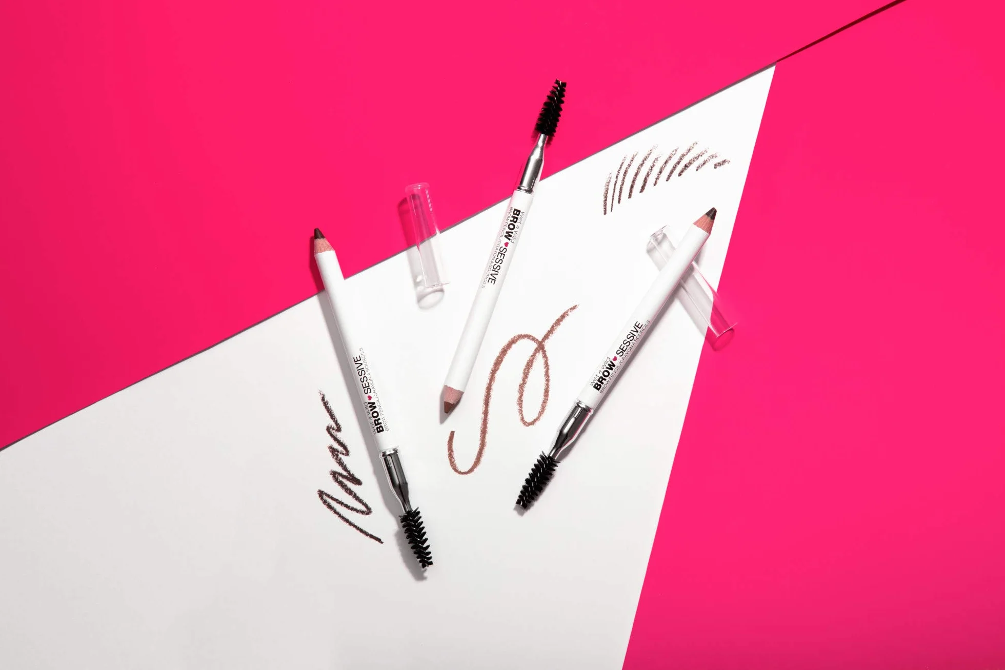 Wet n Wild, Matita Brow-Sessive, Matita a Doppia Punta con Pettinino per Sopracciglia Sottili e Spesse, Formula Naturale, Definizione del Colore Progressiva, Castano Scuro