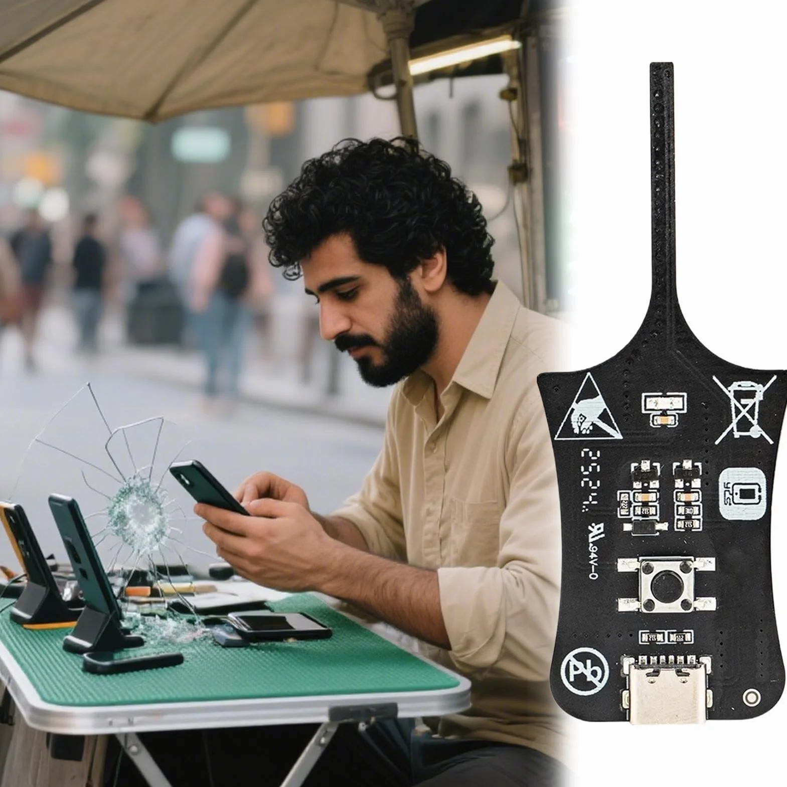 Tester Bobine Scheda Madre Elettronico | Strumento Rilevatore Induttori Diagnostico Controllo Guasti Per Riparazione Cellulari