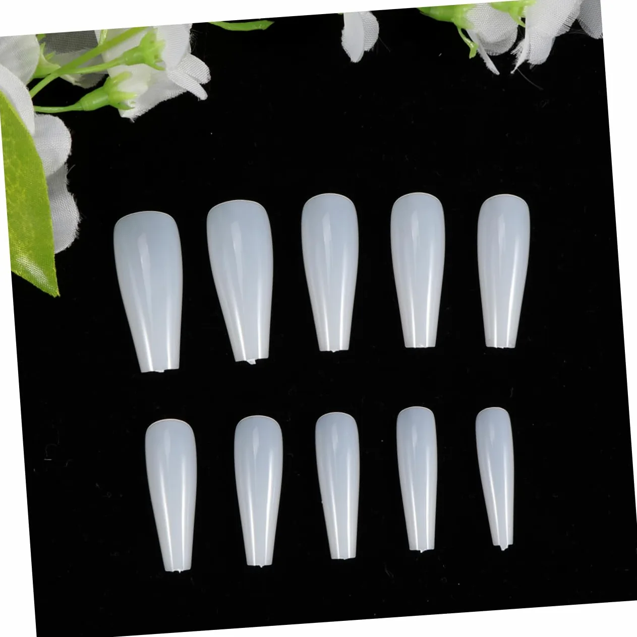 LALAFINA 1500pezzi Lunghe Punte Per Unghie Artificiali Copertura Colore Accessori Per Nail Manicure Facile Applicare Per e