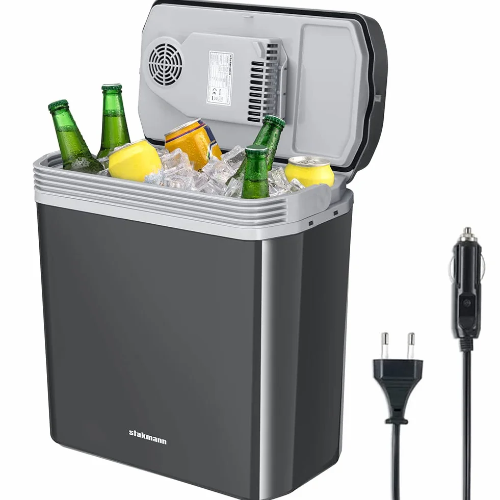 Frigorifero Elettrico Portatile 24L Mini Frigo 230V 12V Freddo Caldo per Auto Camper