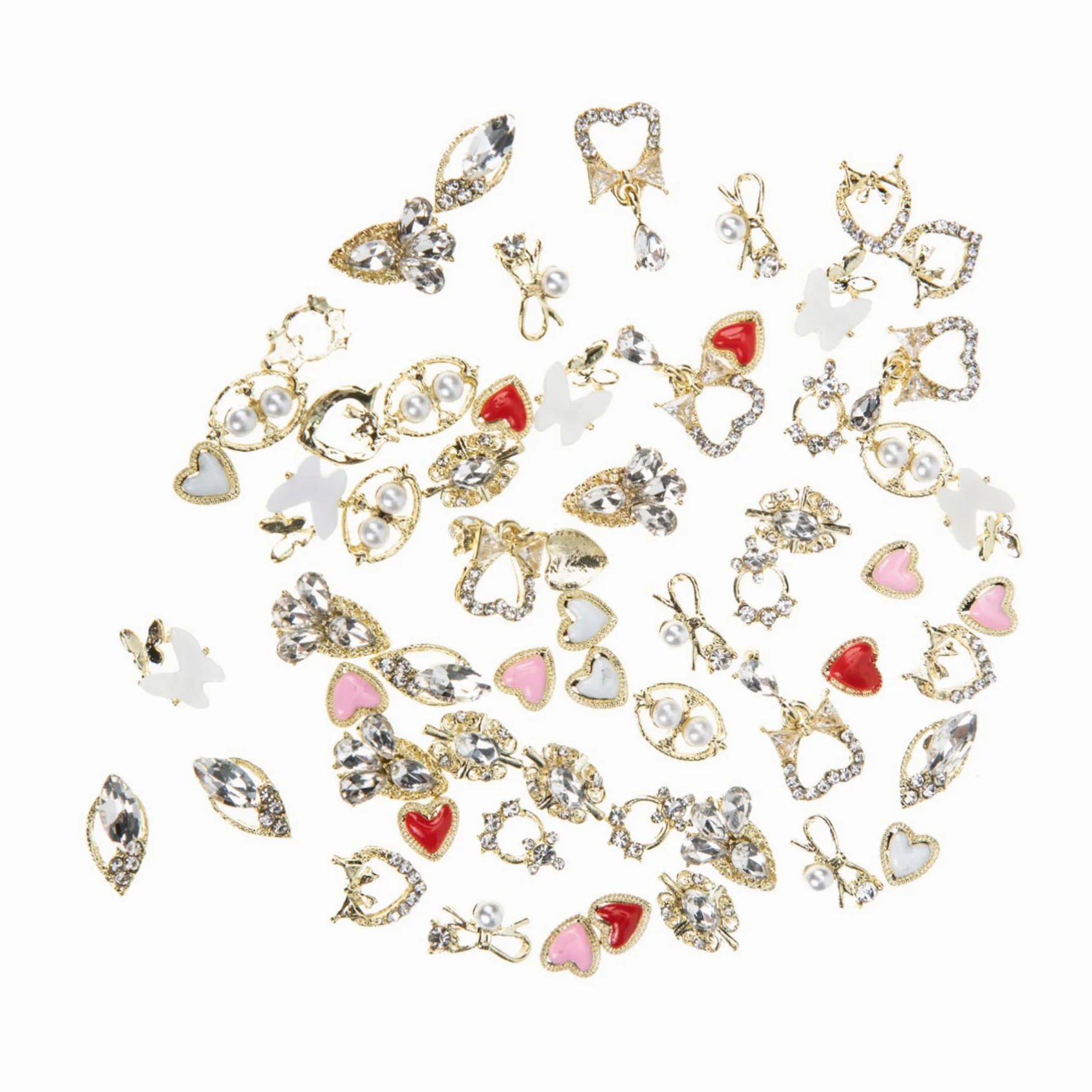 VICASKY 2 Set Charms Unici Per Unghie Stile Barocco Con E Decorazioni Manicure Femminili Eleganti Per Feste E 60 Pezzi*2