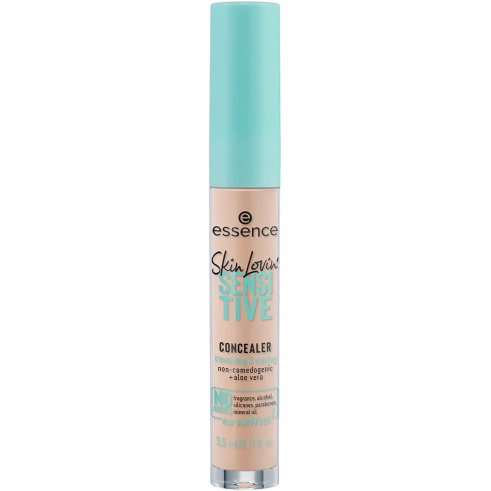 essence Skin lovin' SENSITIVE CORRETTORE VISO, idratante, lenitivo, per occhi/pelle delicati, naturale (3.5ml)