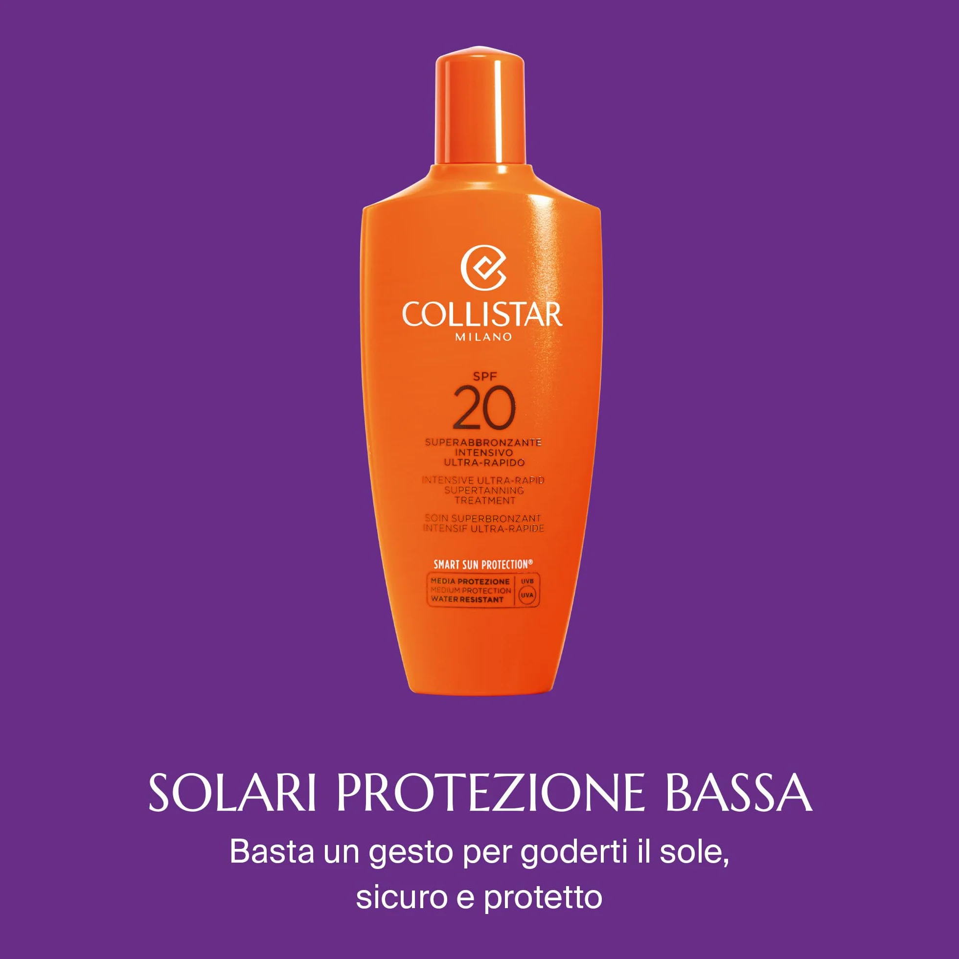 Collistar Superabbronzante Intensivo Ultra Rapido Protezione 20 Crema Viso e Corpo 200 ml