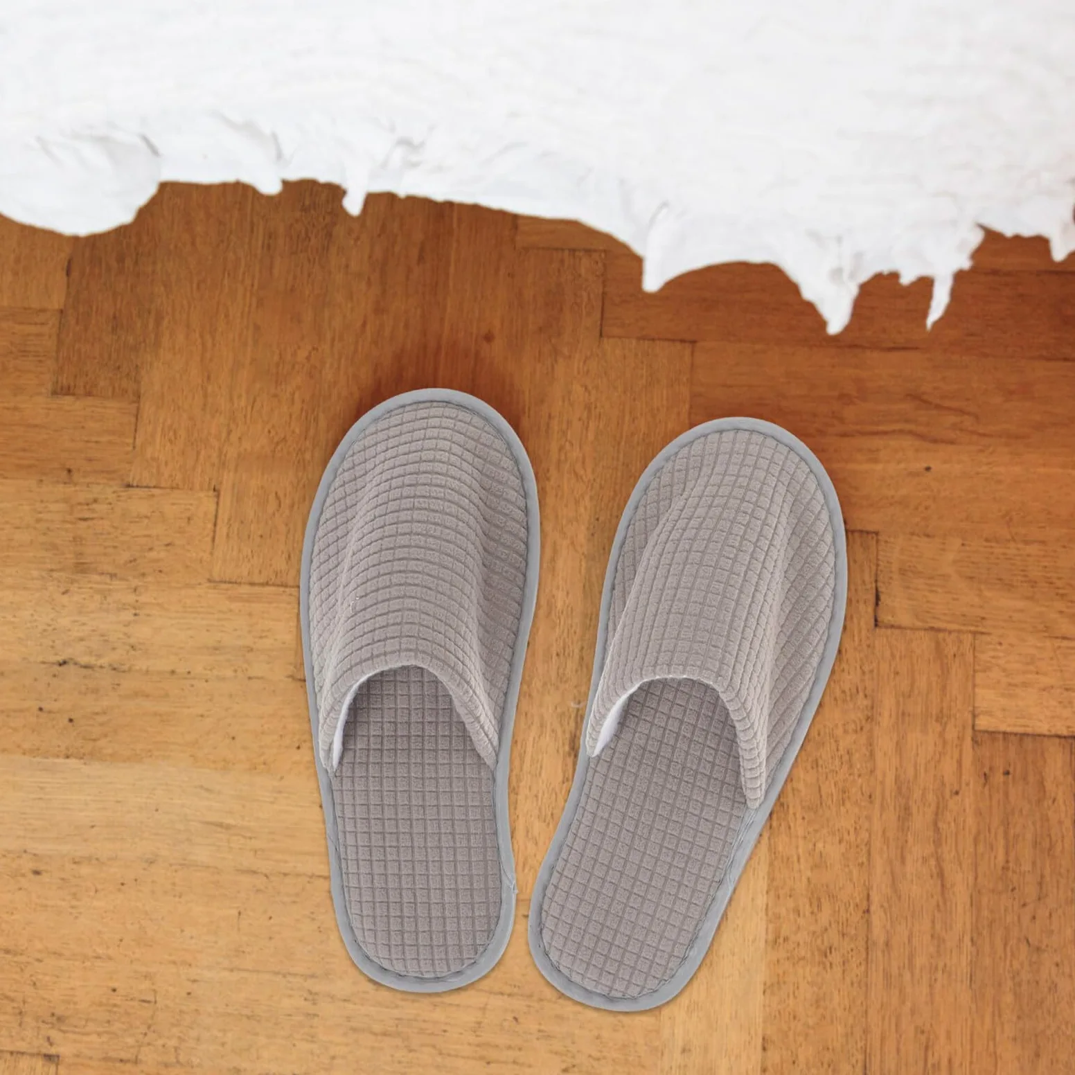 Pantofole Usa e Getta in Pile per Ospiti 6 Paia Pantofole Lavabili Antiscivolo per Hotel e Casa per Mantenere i Piedi Puliti senza Odore