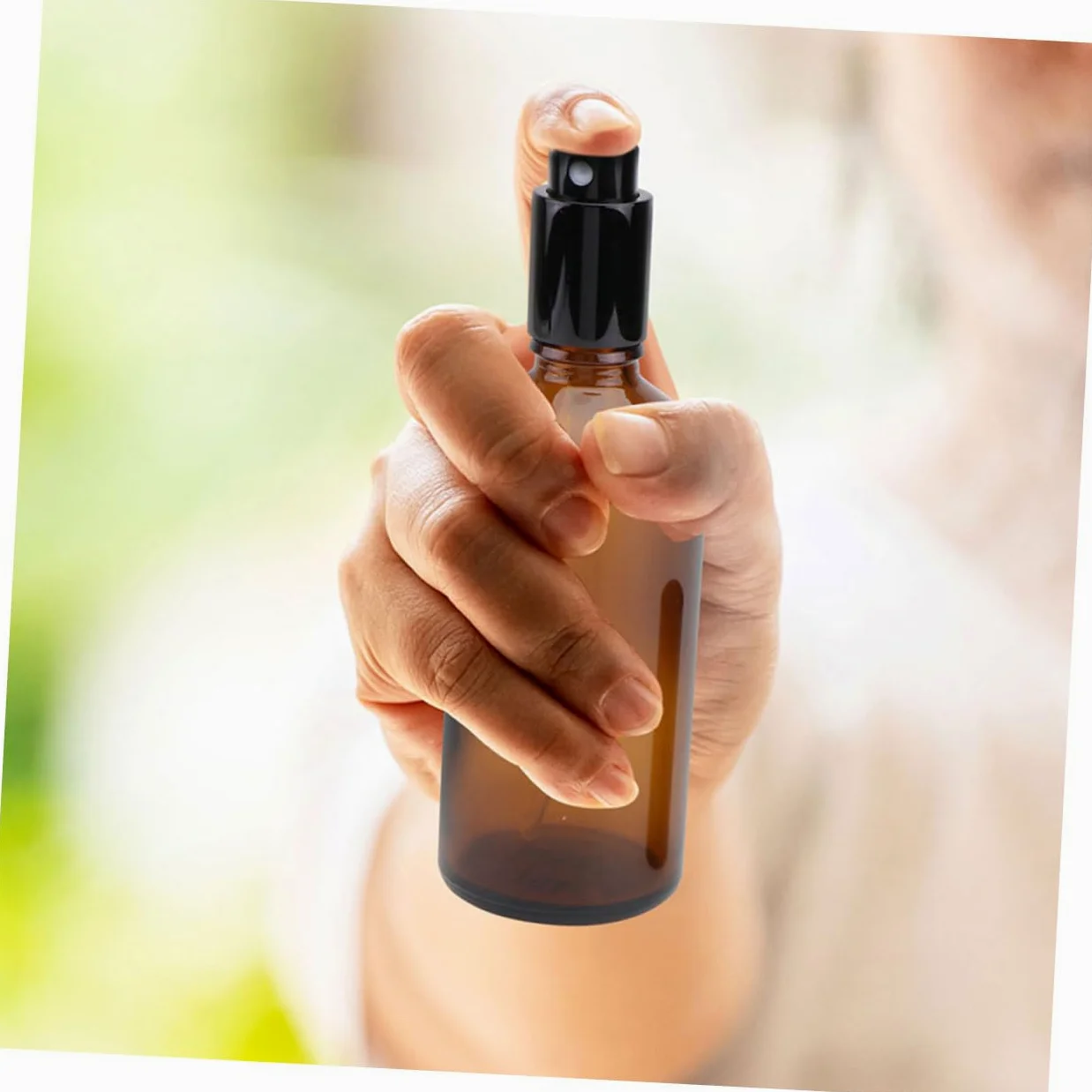 Set 12 Bottiglie Spray in Vetro da 30ml Riutilizzabili Design Antiperdita per Viaggi e Uso Quotidiano