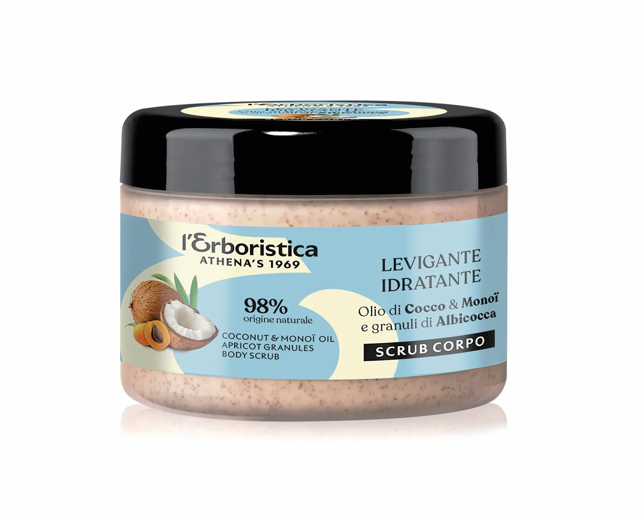 L'Erboristica Athena's Scrub Corpo Idratante e Vellutante Crema Corpo Esfoliante 200 ml