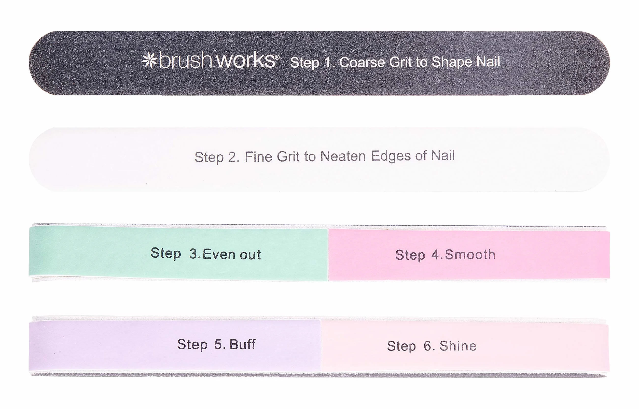 Brushworks Brushworks 6 Sided Nail File - Shape & Shine