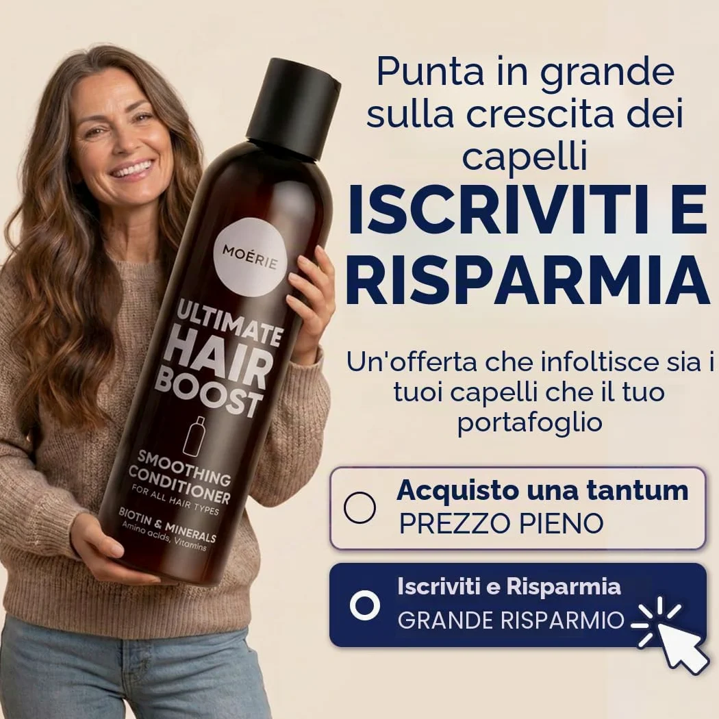 Moerie Balsamo Anti-Caduta Per Capelli Donna E Uomo, Più Lunghi E Pieni, Volumizzante, Vegan Friendly, Senza Parabeni E Silicone, Per Tutti I Capelli, Contro La Caduta Dei Capelli (250 Ml)x2