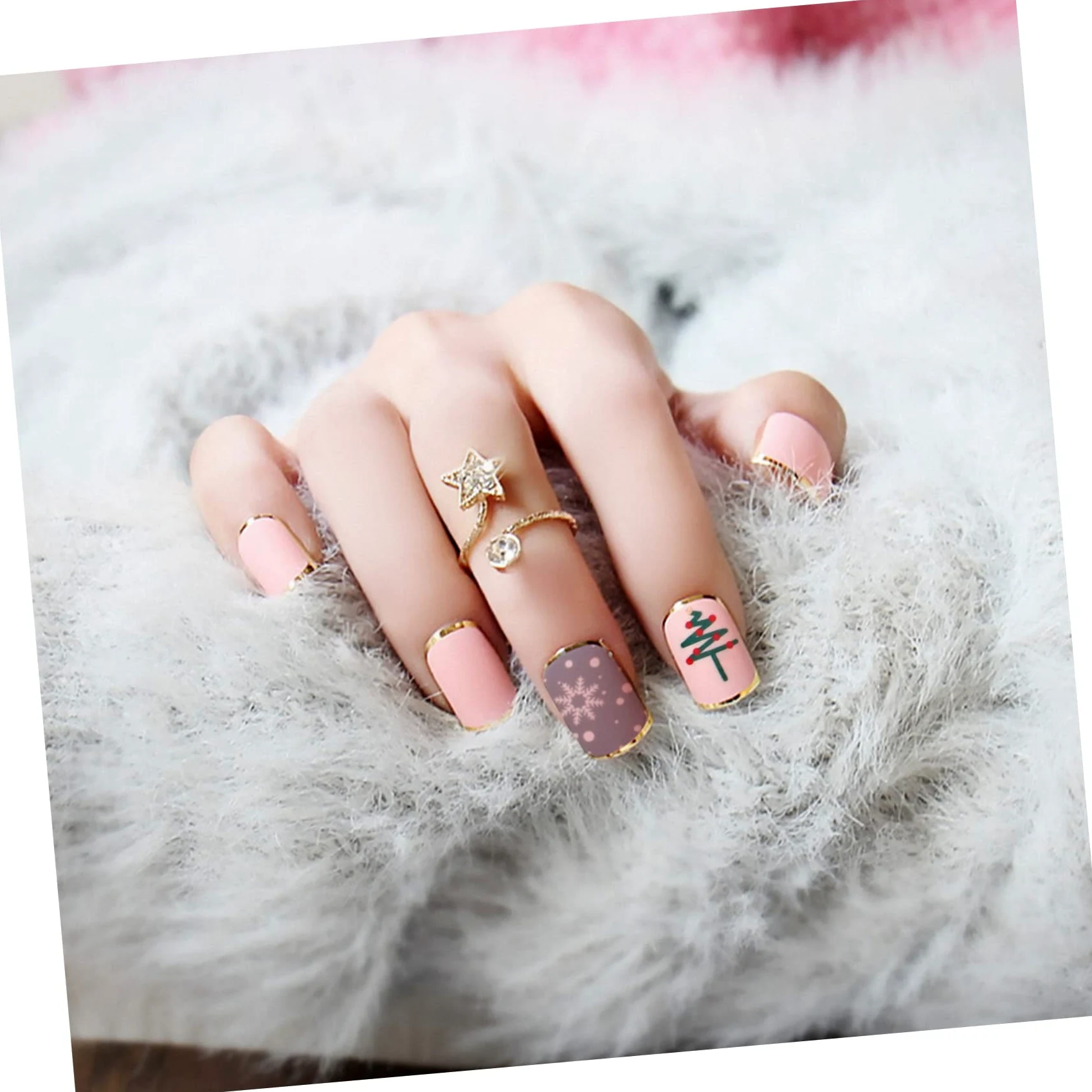 Healeved 24fogli Adesivi Per Unghie Natalizi Di Wraps Decorativi Per Unghie Design Festivo Per Nail Art Perfetti Per Natale e Feste Facili Da Applicare e Rimuovere