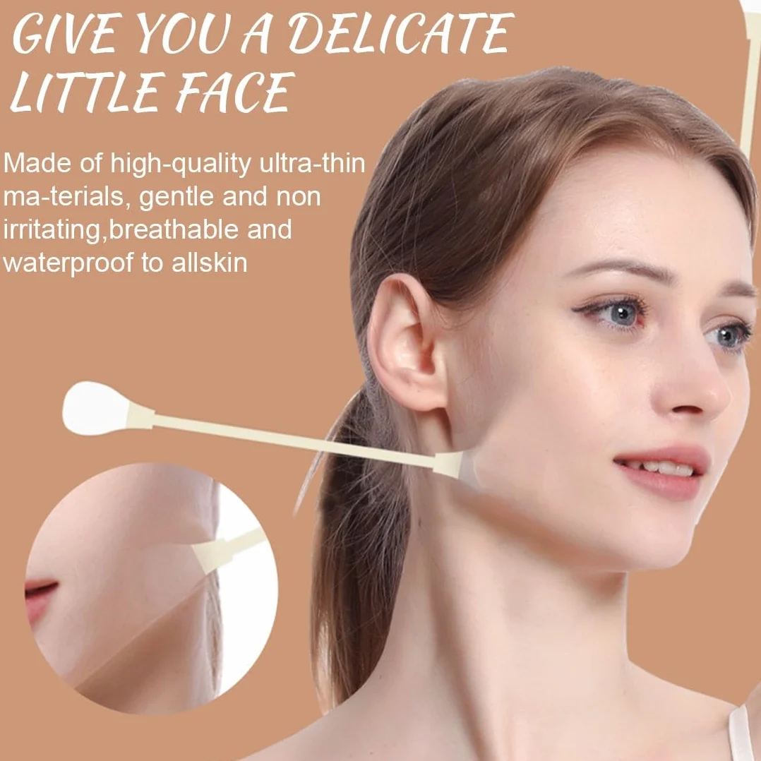 4 Pezzi Confezioni + 20 Adesivi Facelifting Tape, Face Tape Viso Lifting Per Viso A Forma Di V, Face Lift Tape, Face Tape Viso Lifting Lift Tape Per Viso Per Nascondere Le Rughe