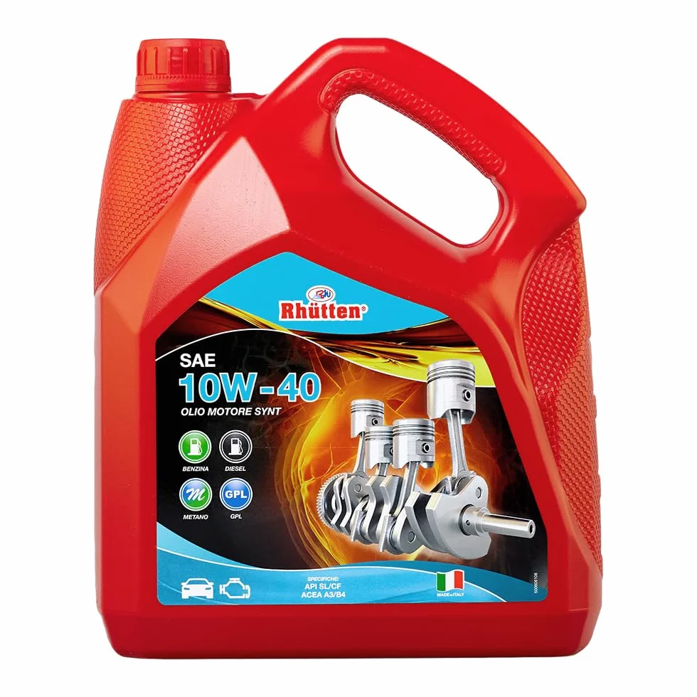 Olio Motore 10W40 Semi Sintetico 4L per Auto, Benzina, Diesel, Gpl, Ibride