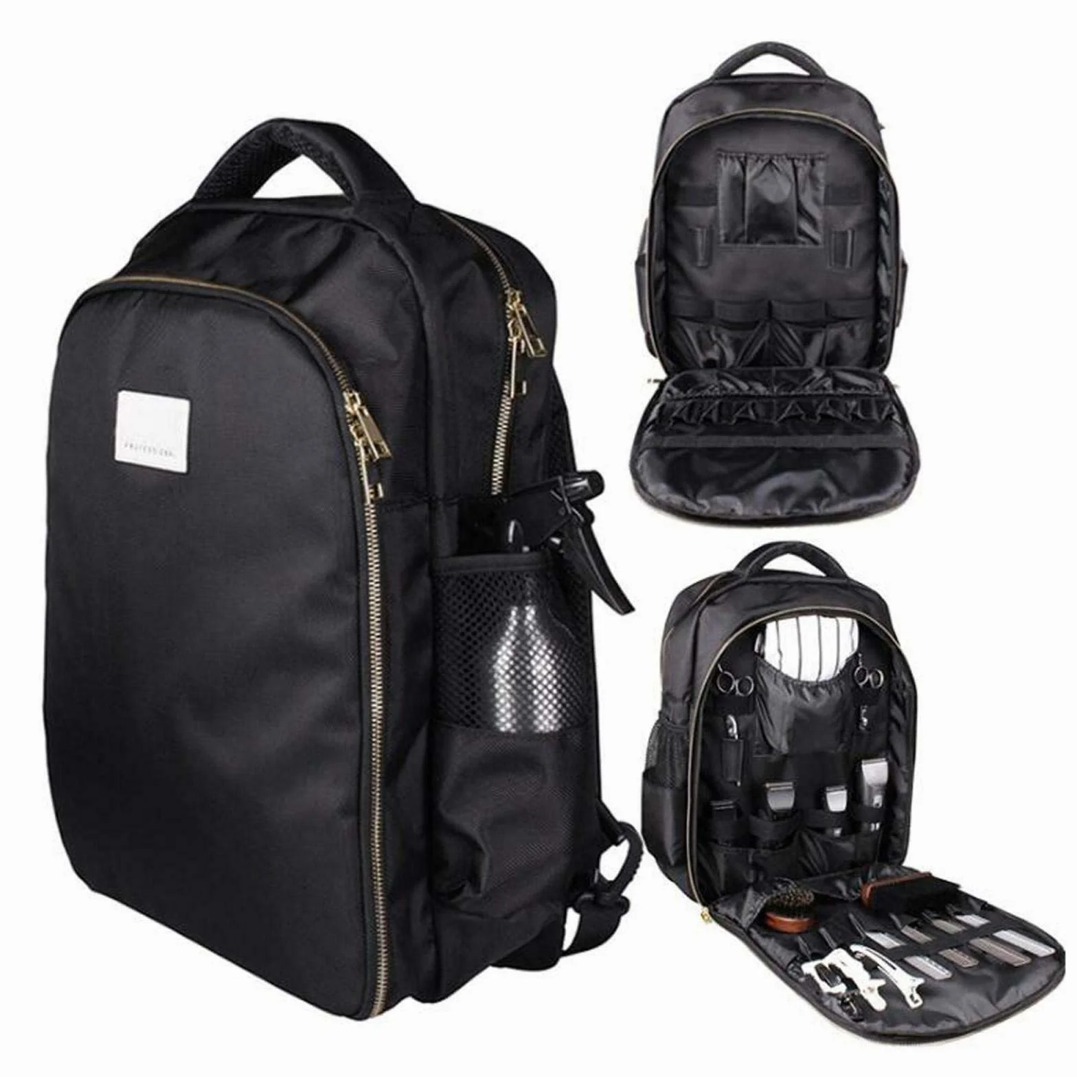 Zaino da barbiere Strumento multifunzionale per parrucchiere Borsa da viaggio per attrezzi da trucco Organizer per forbici Clippers, portatile
