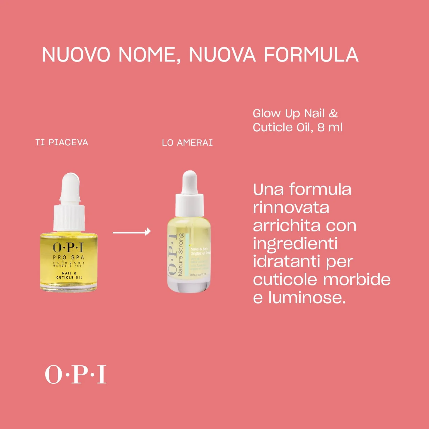 OPI Nature Strong Glow Up Nail and Cuticle Oil with Vitamin E 8ml 15ml 30ml